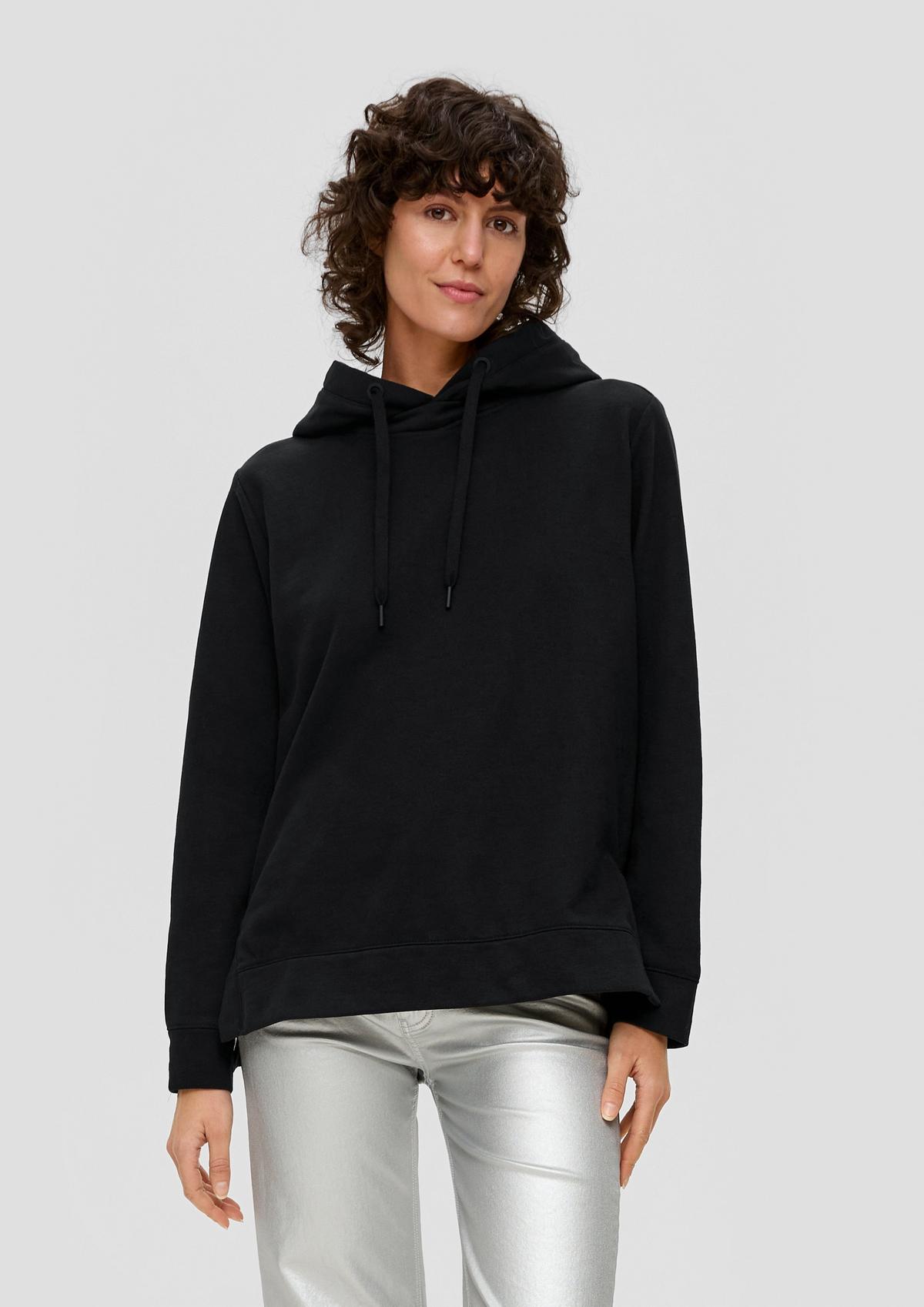 s.Oliver Hooded sweatshirt in a cotton blend