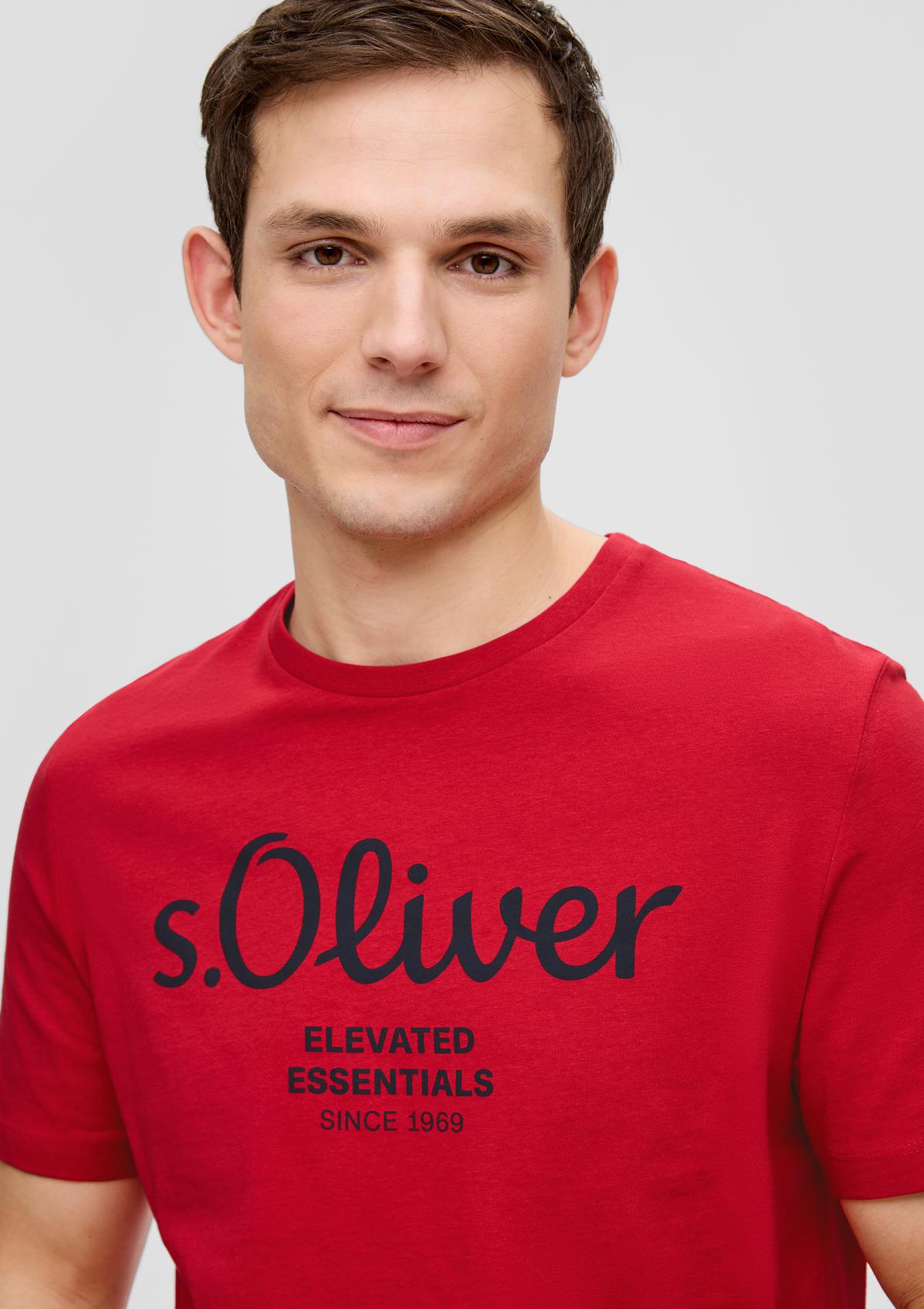 s.Oliver T-shirt à imprimé à l’effigie de la marque
