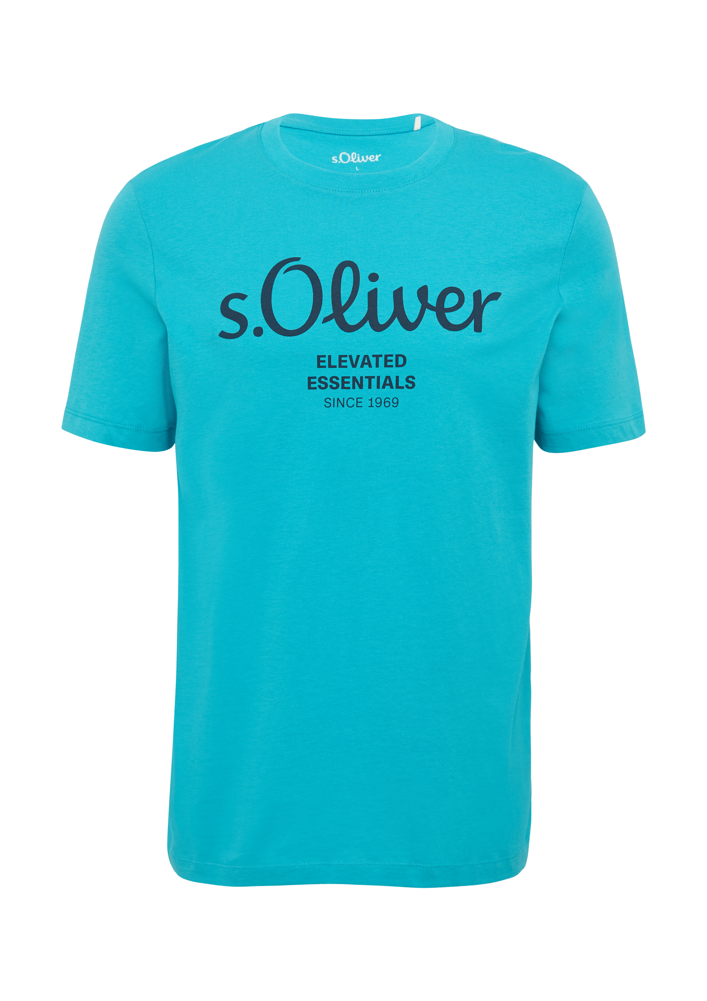 s.Oliver Baumwoll-T-Shirt Mit Logo-Print