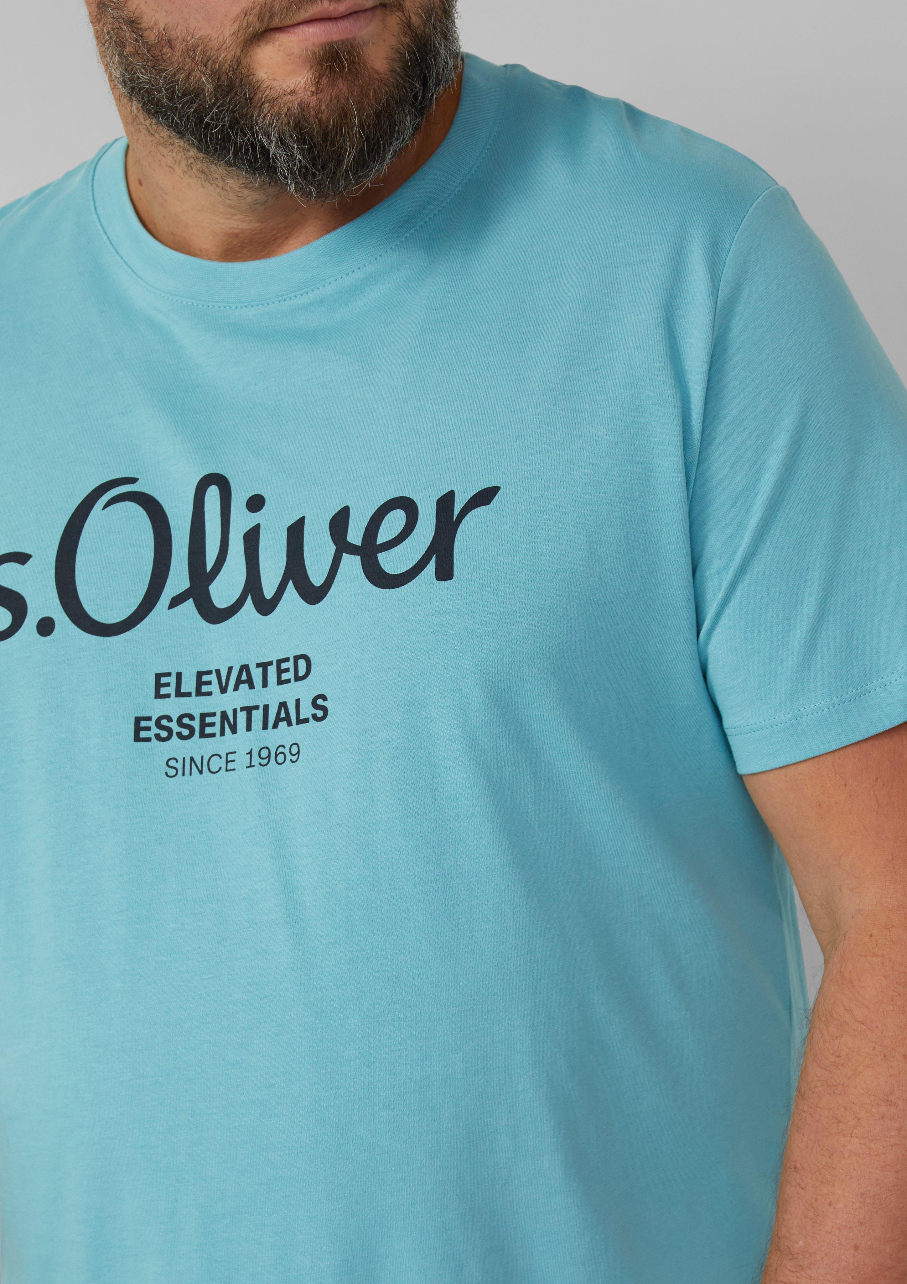 Baumwoll-T-Shirt mit Logo-Print