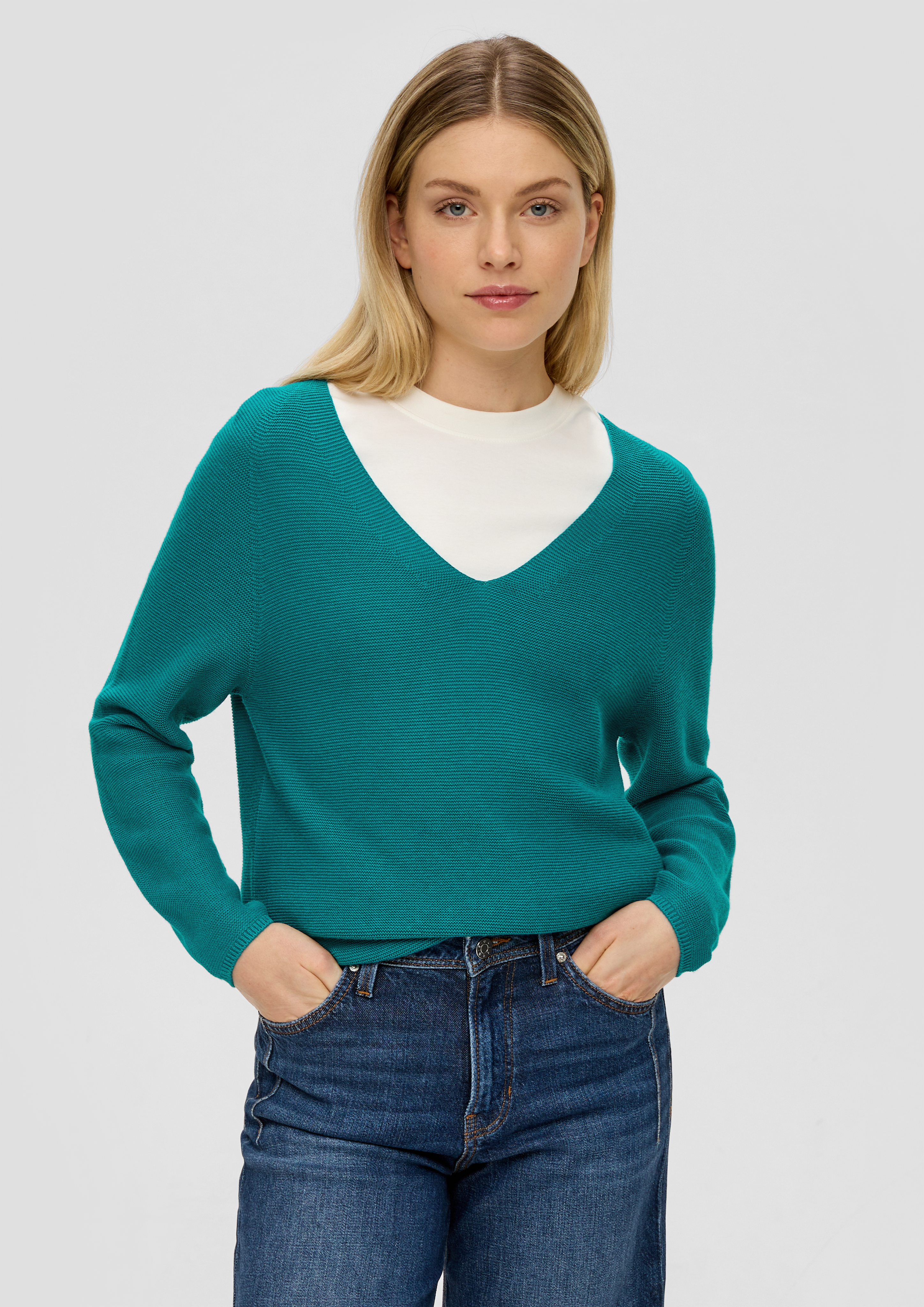 S.Oliver Pullover mit V-Ausschnitt