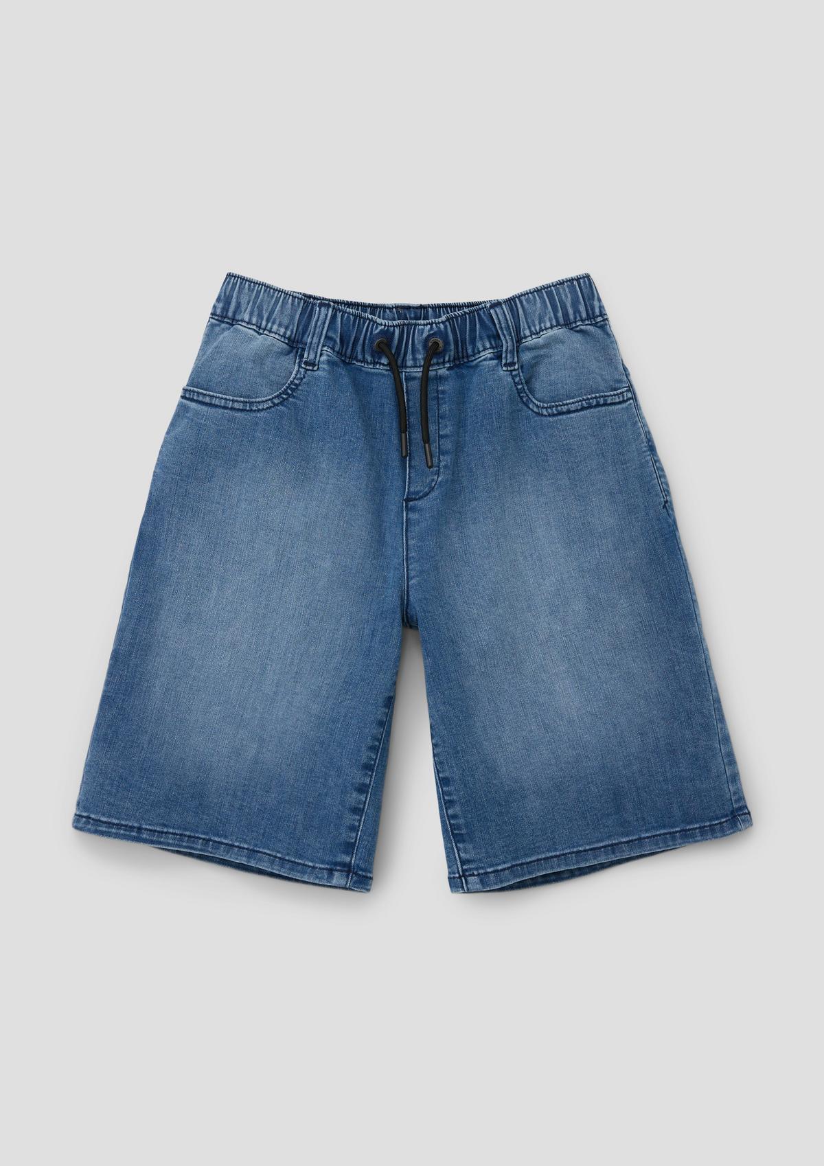 s.Oliver Relaxed fit: denim Bermudas with a drawstring
