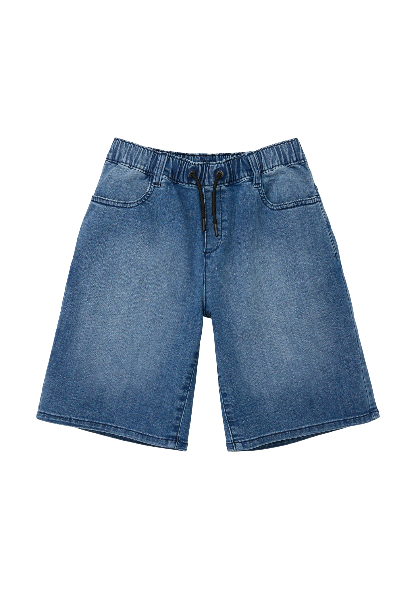 s.Oliver - Relaxed: Denim-Bermuda mit Tunnelzug, Jungen, blau