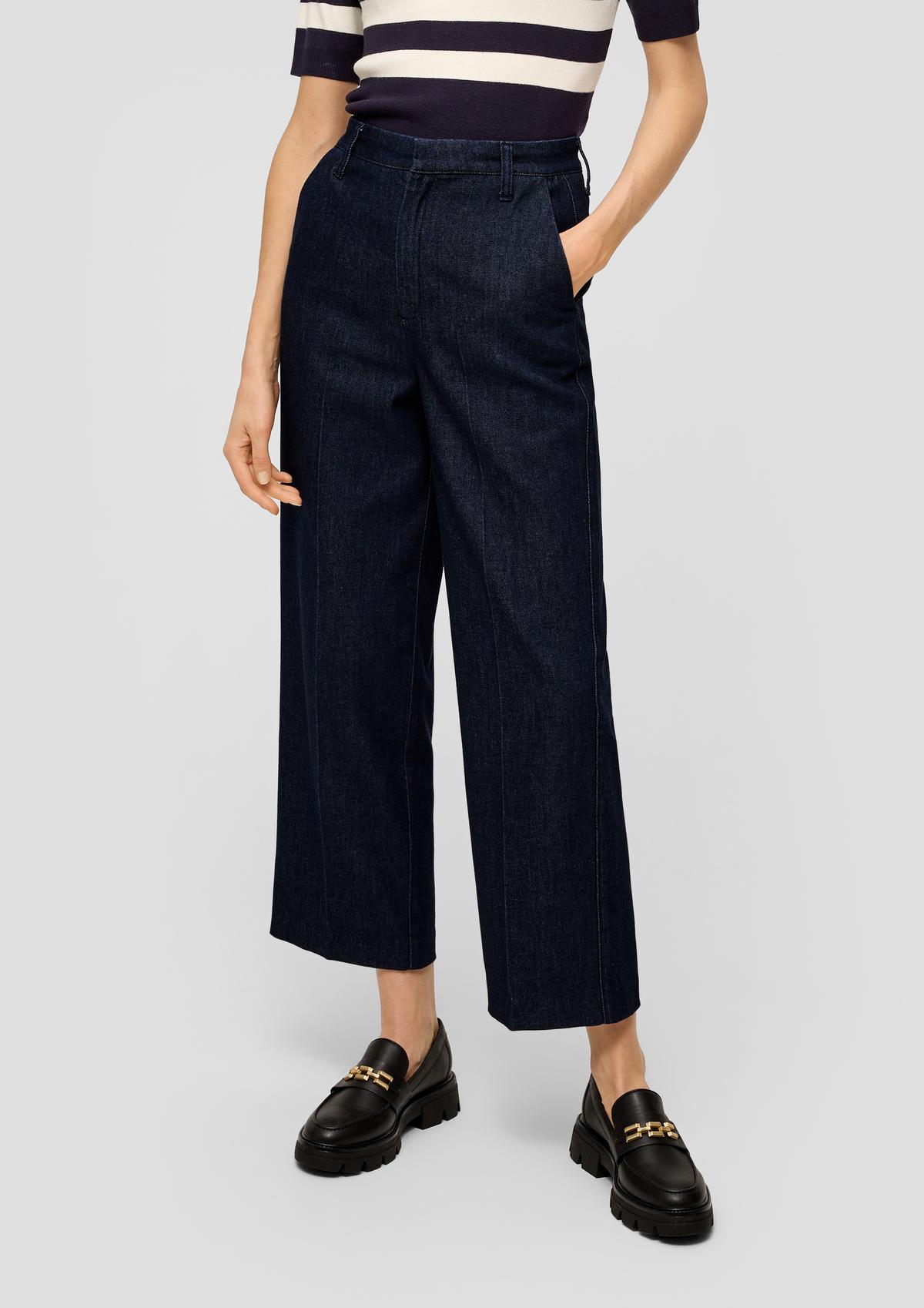 s.Oliver Suri: cropped wide-leg trousers