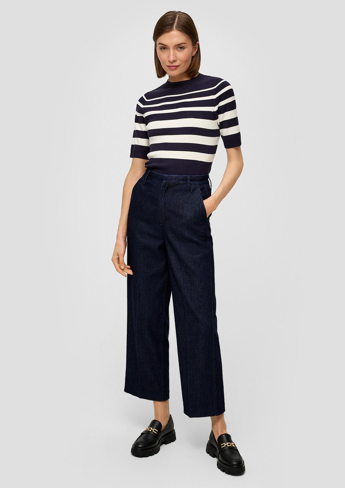 s.Oliver Suri: cropped wide-leg trousers