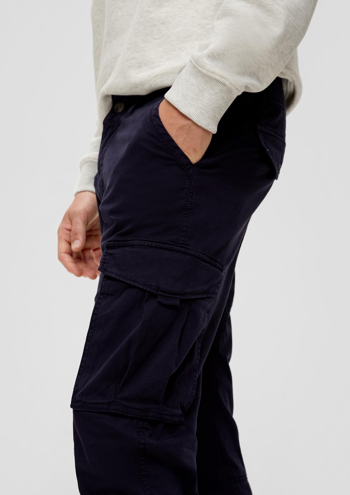 s.Oliver Joggingové cargo kalhoty ze směsi s bavlnou