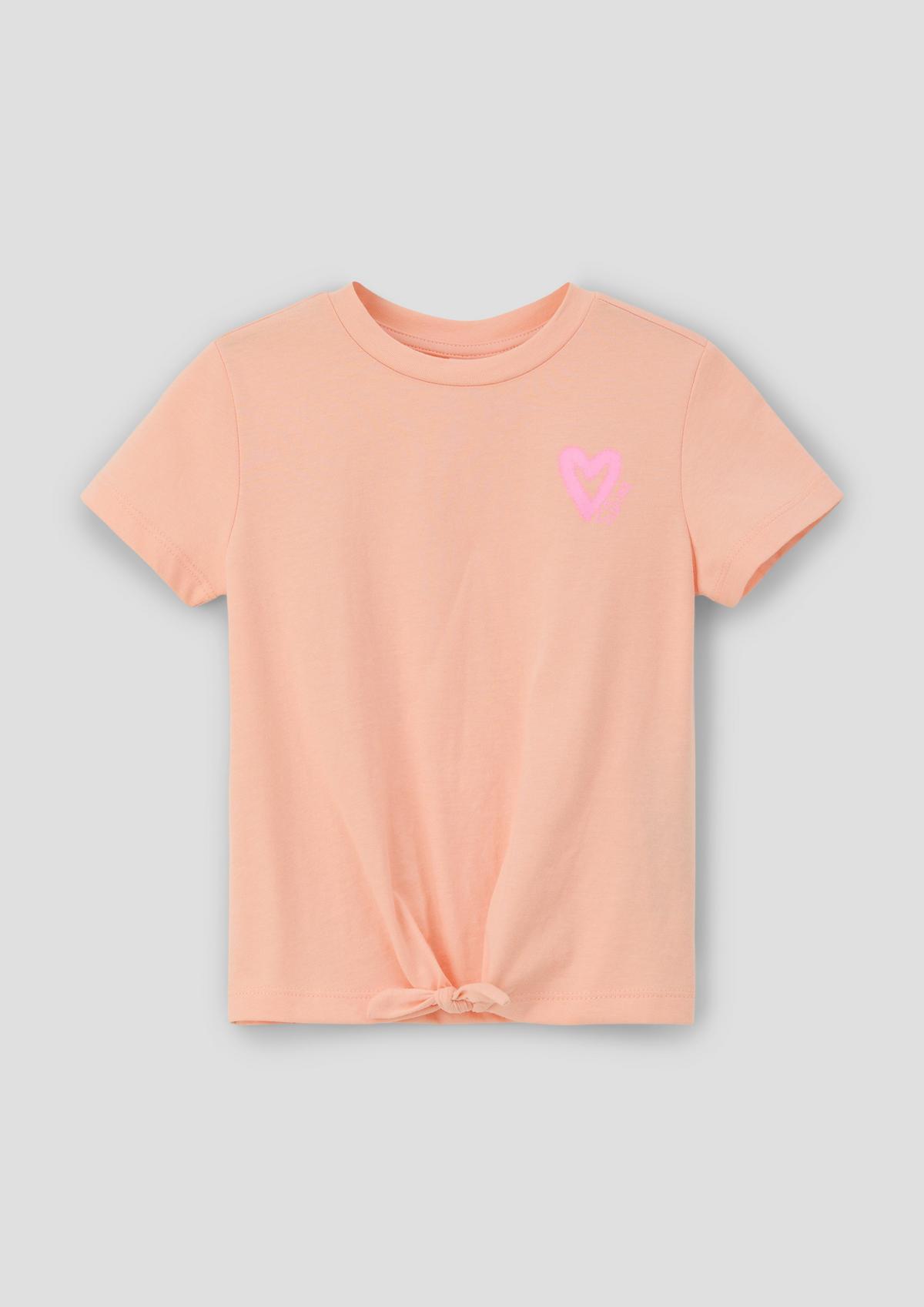 s.Oliver T-shirt met knoopdetail