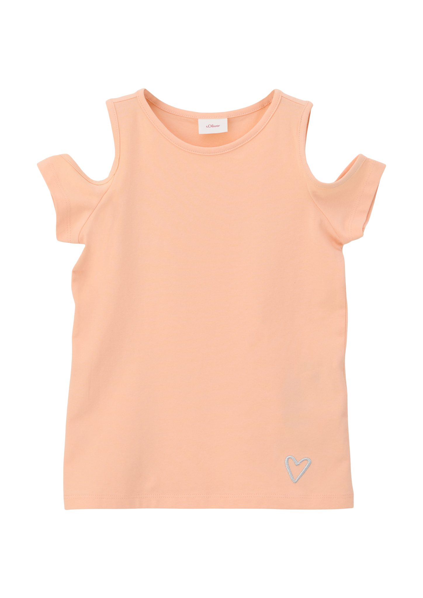 s.Oliver - T-Shirt mit Cut-outs, Kinder, Orange