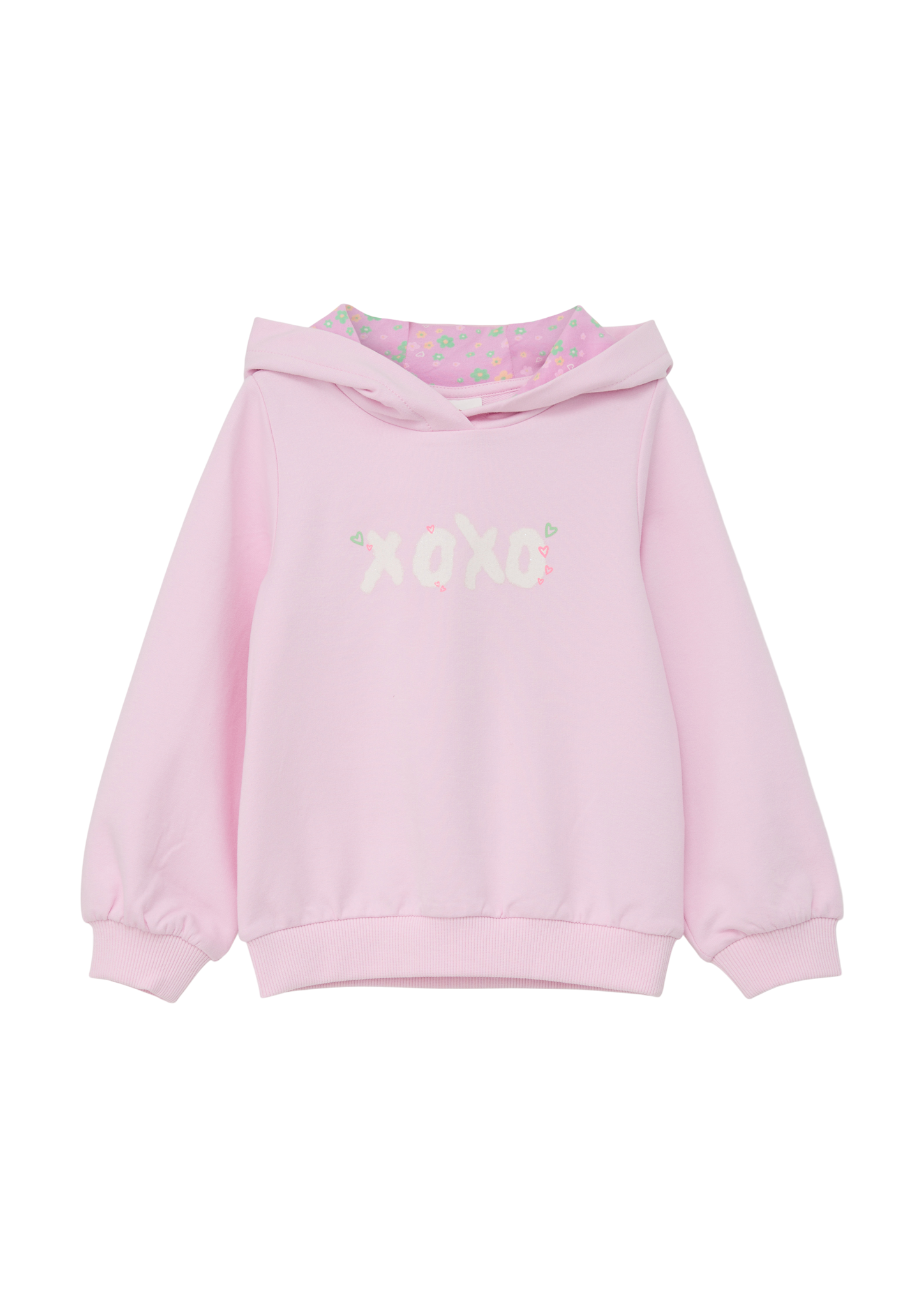 s.Oliver - Kapuzensweatshirt mit Print, Kinder, Rosa