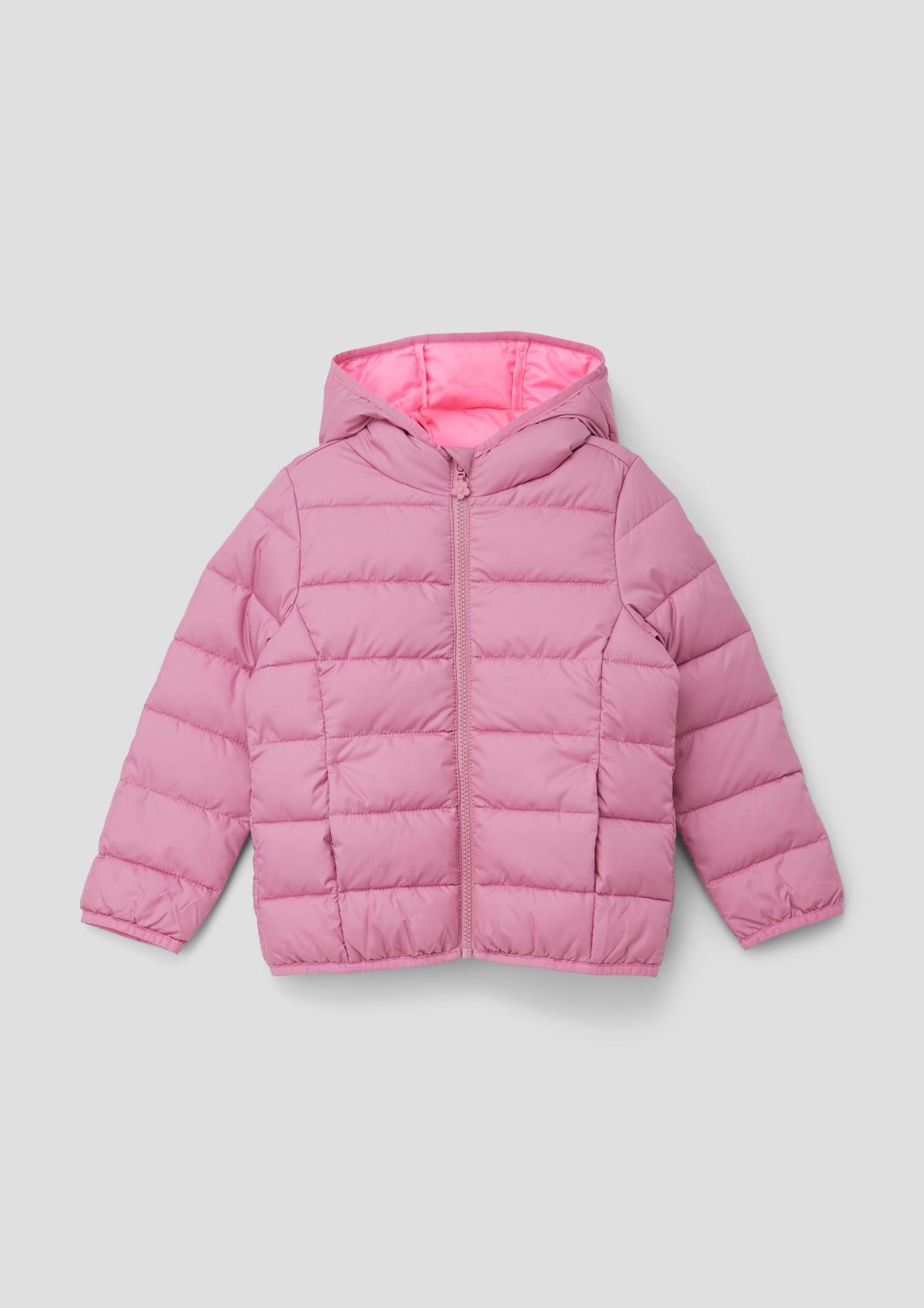 s.Oliver Quilted jacket with a decorative reflective detail