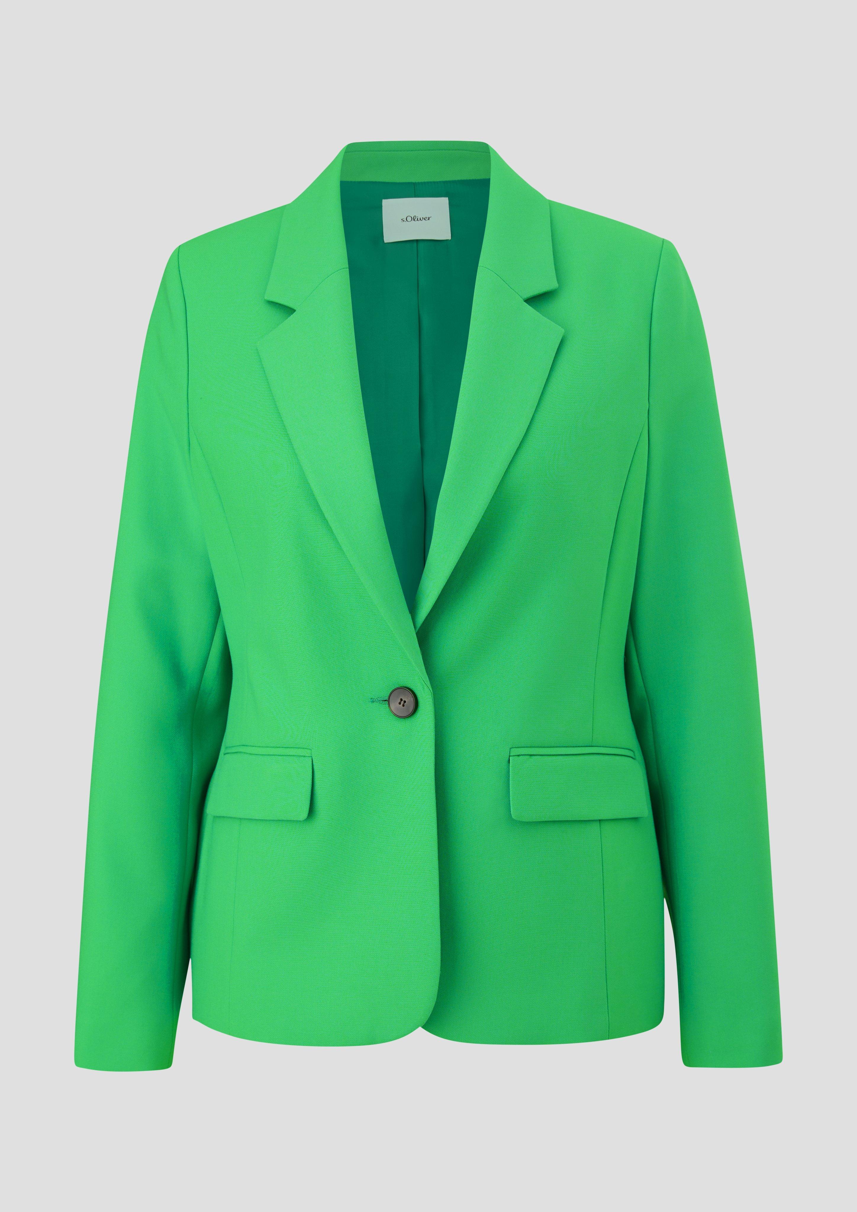 s.Oliver - Blazer aus Viskosemix, Damen, grün