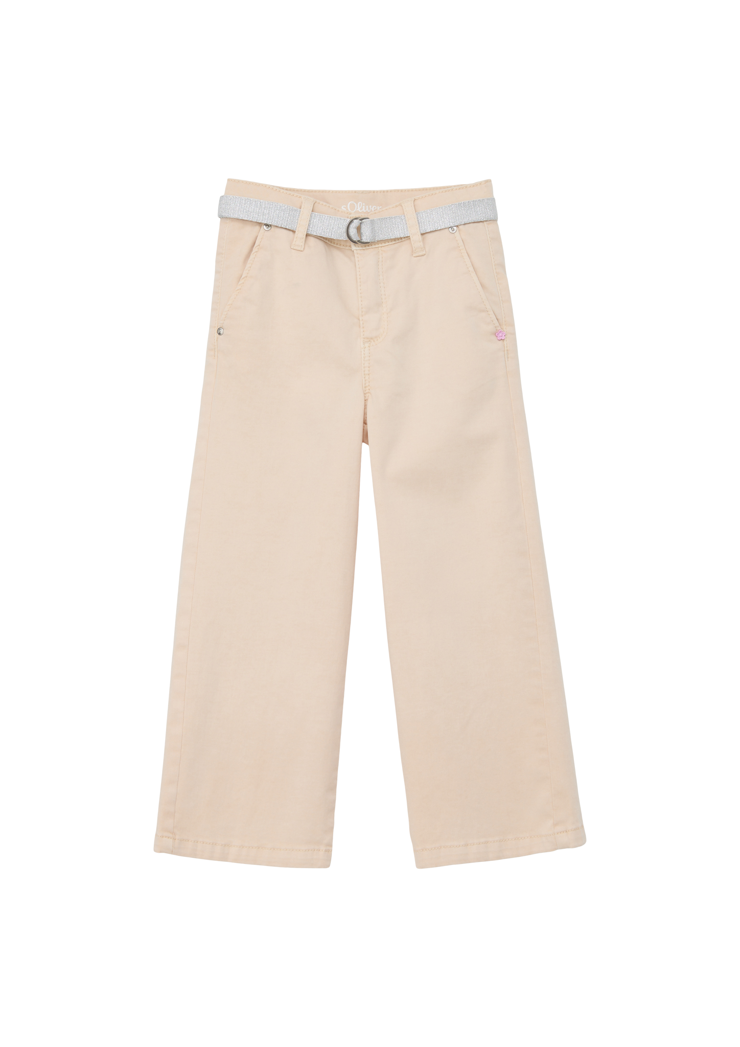 s.Oliver - Elastische Hose aus Twill, Kinder, Beige