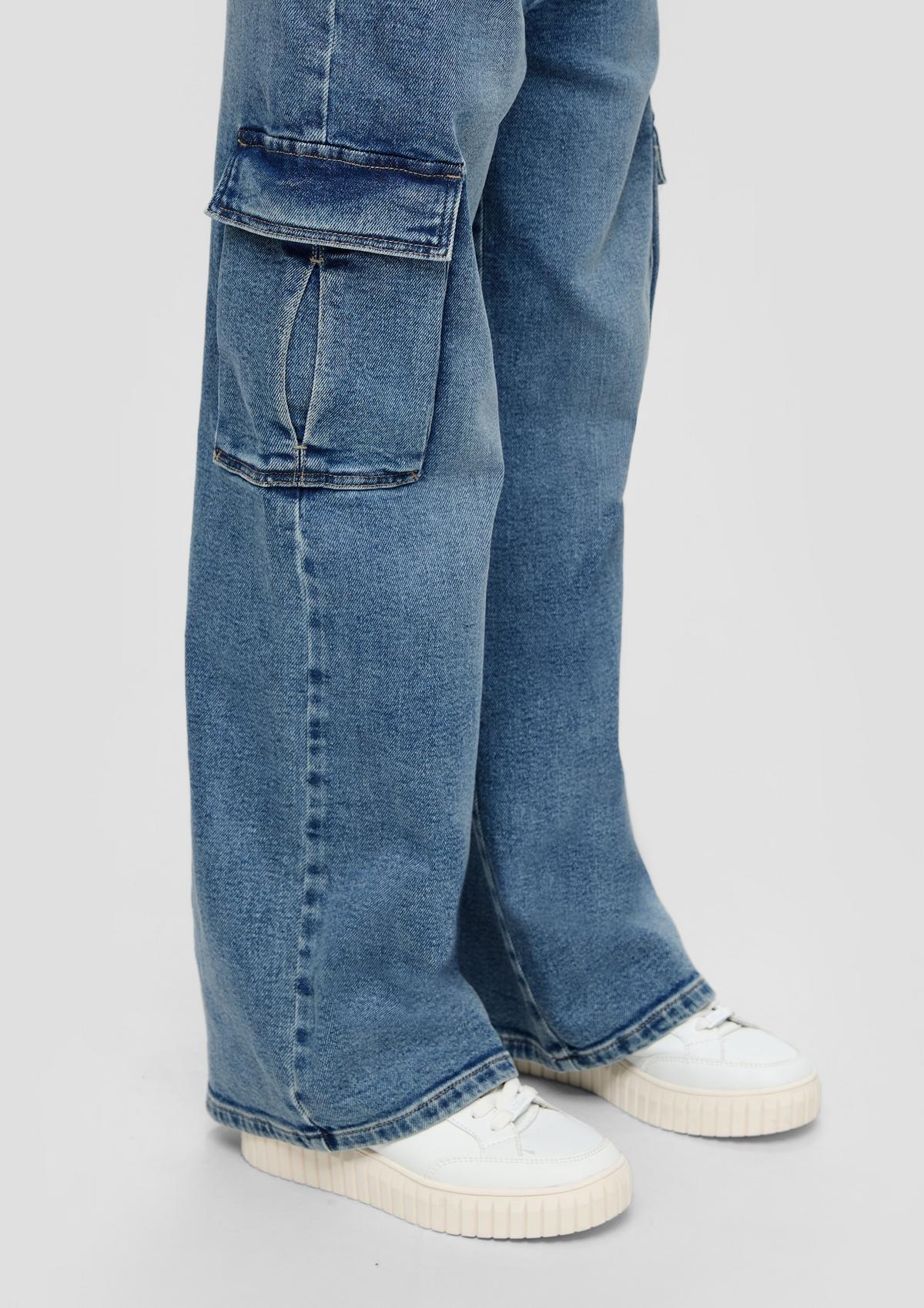 s.Oliver Jeans hlače/kroj Loose Fit/Super High Rise/široke hlačnice