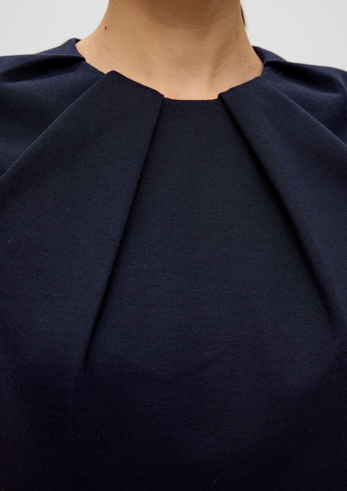 s.Oliver Etui obleka brez rokavov s podrobnostmi z nabranimi deli