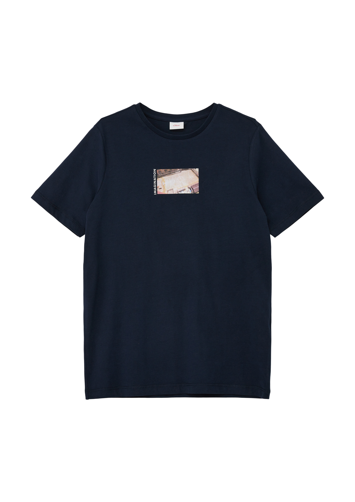 s.Oliver - T-Shirt aus weicher Baumwolle, Jungen, blau