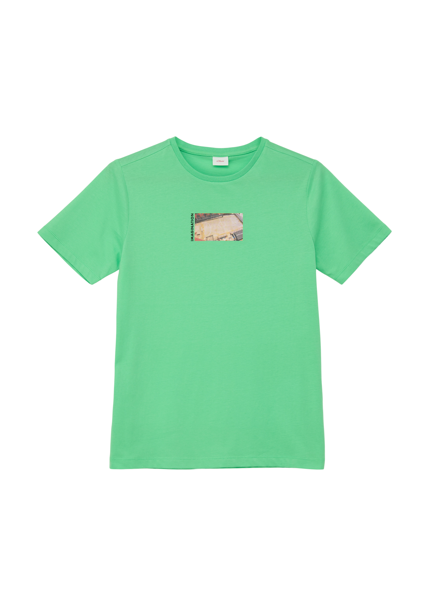 Thumbnail - s.Oliver - T-Shirt aus weicher Baumwolle, Jungen, grün