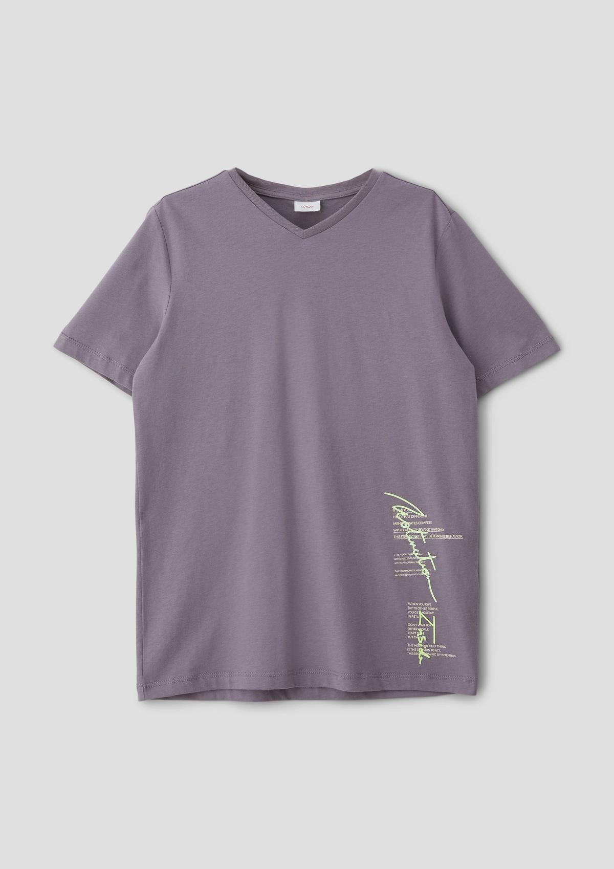 s.Oliver T-shirt with a V-neckline