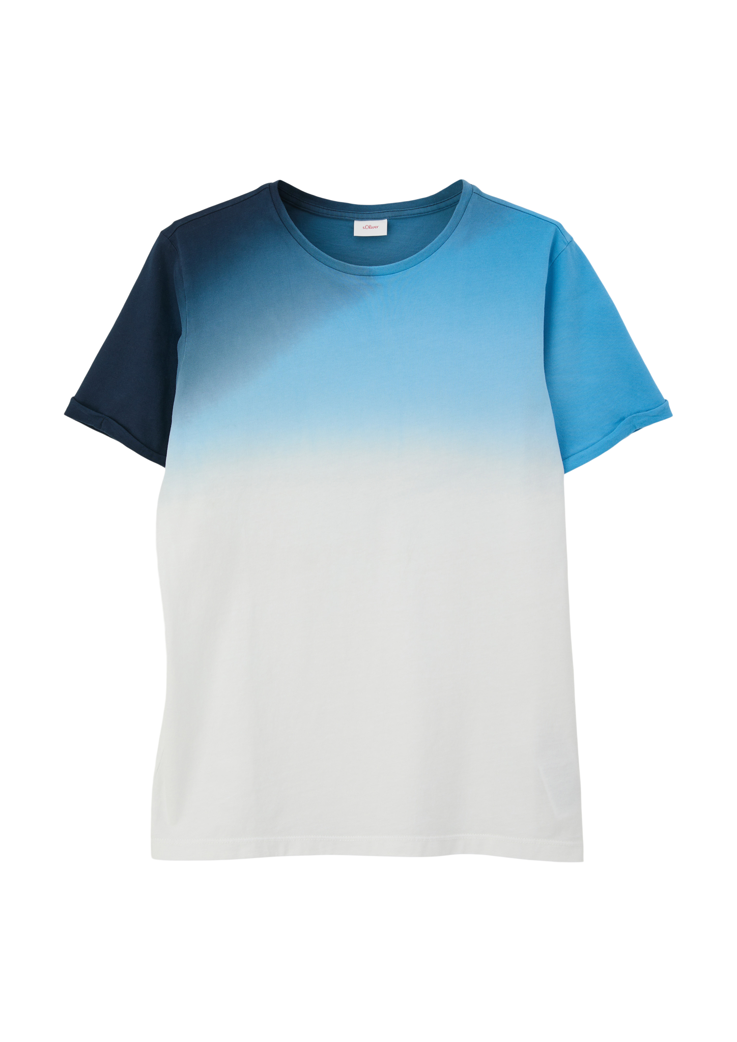 s.Oliver - T-Shirt im Colour Blocking Design, Jungen, blau|weiß