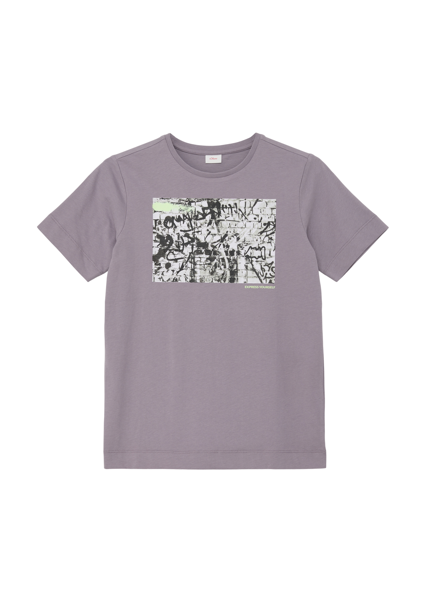 s.Oliver - T-Shirt mit Fotoprint, Jungen, grau