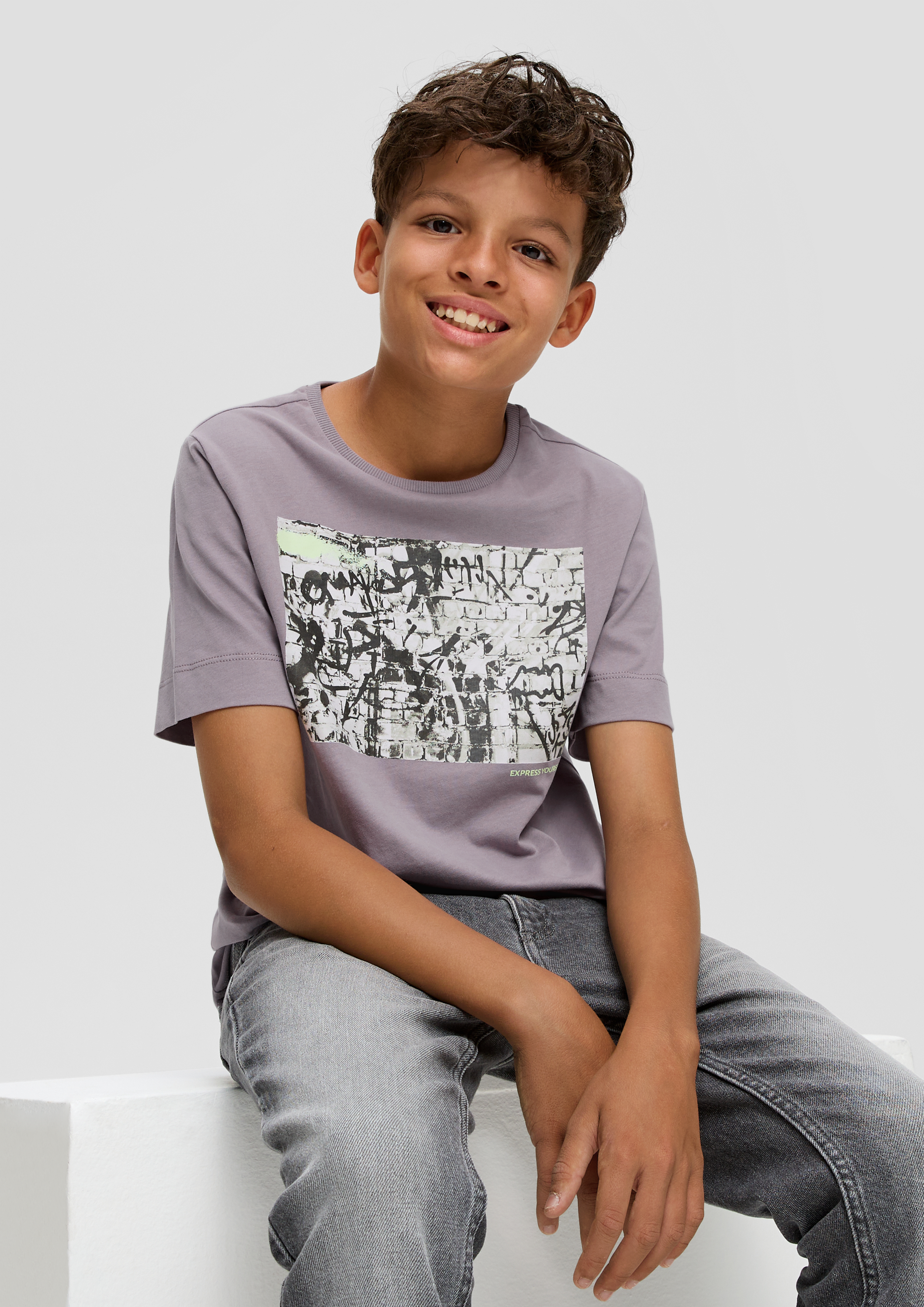 Noppies B T-Shirt Ls Koffiebaai Bébé Garçon