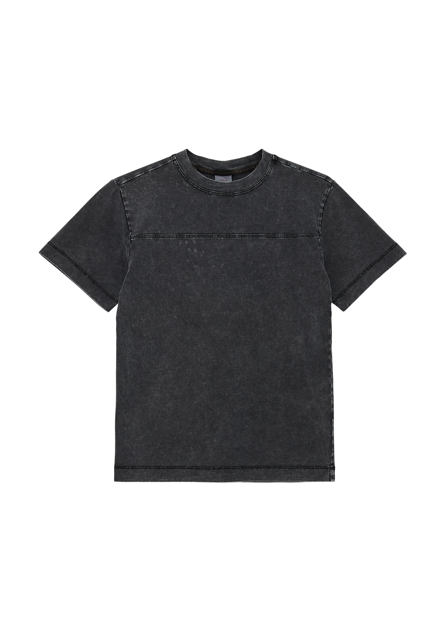 s.Oliver - T-Shirt mit Acid-Wash, Jungen, schwarz