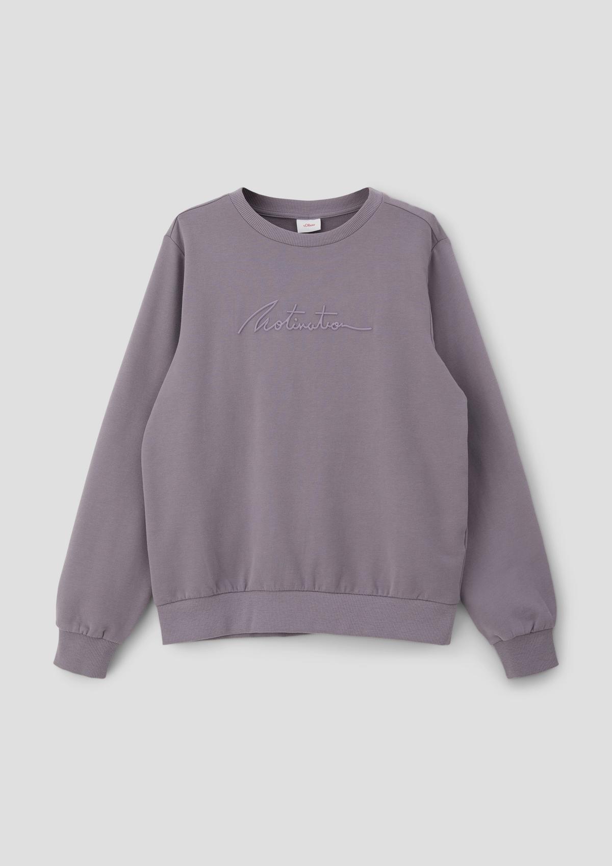 s.Oliver Sweatshirt with a rubberised statement print