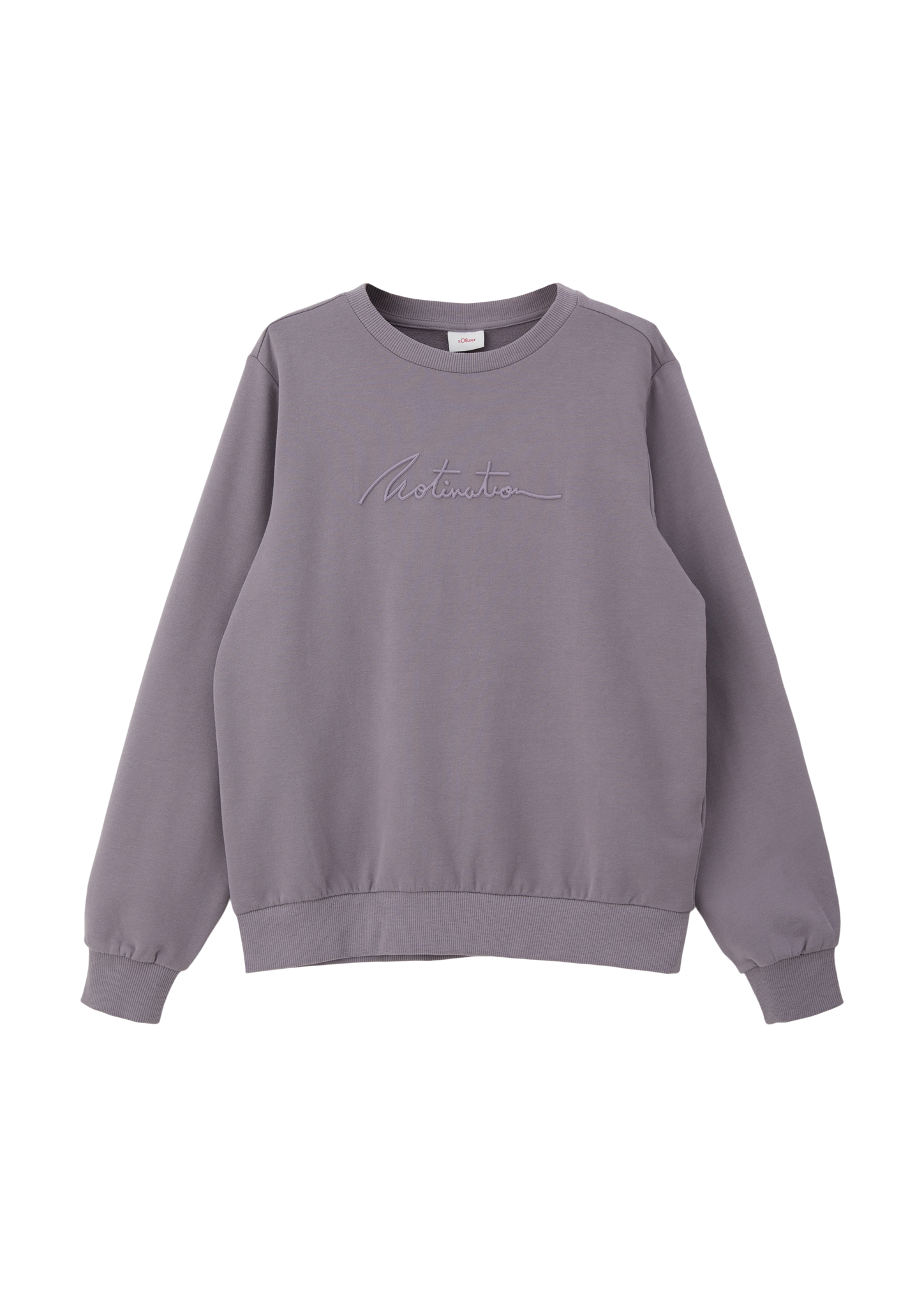 s.Oliver - Sweatshirt mit gummiertem Statement-Print, Jungen, grau