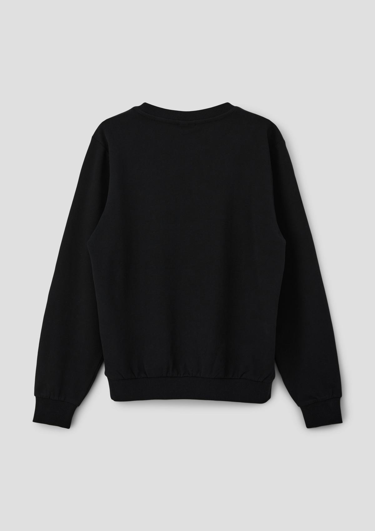 s.Oliver Sweatshirt with a rubberised statement print