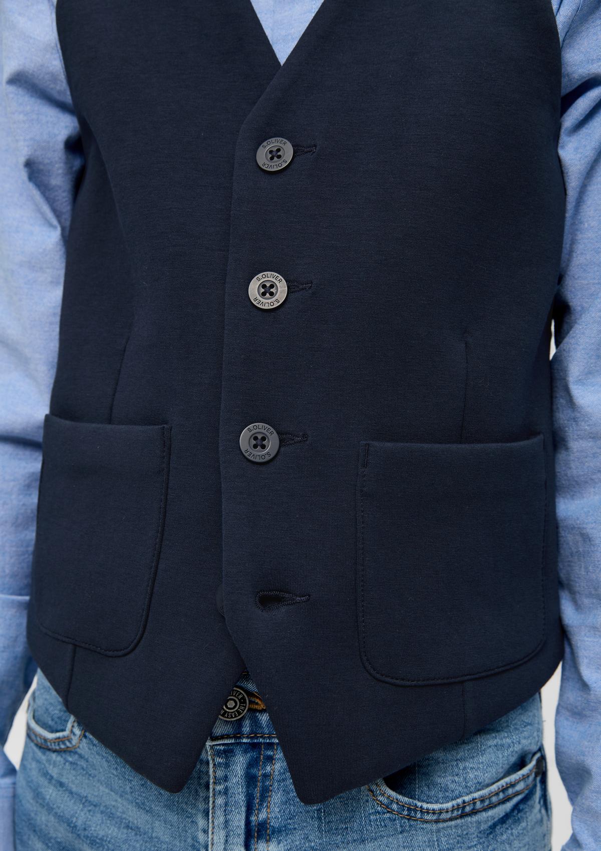 s.Oliver Cotton blend waistcoat