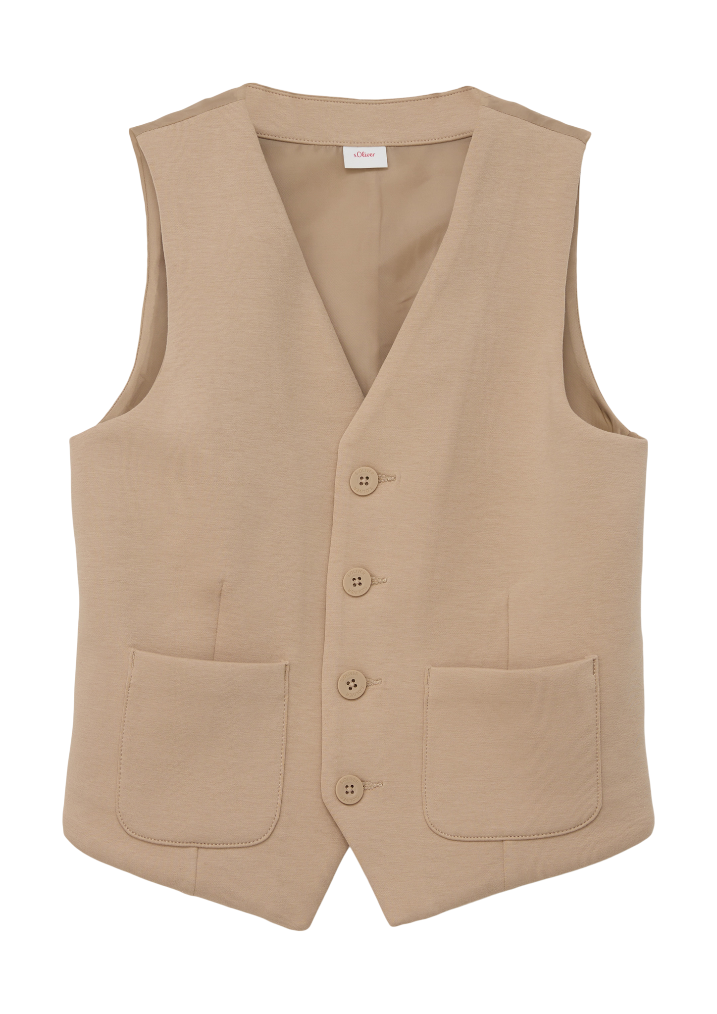 s.Oliver - Weste aus Baumwollmix, Jungen, Beige