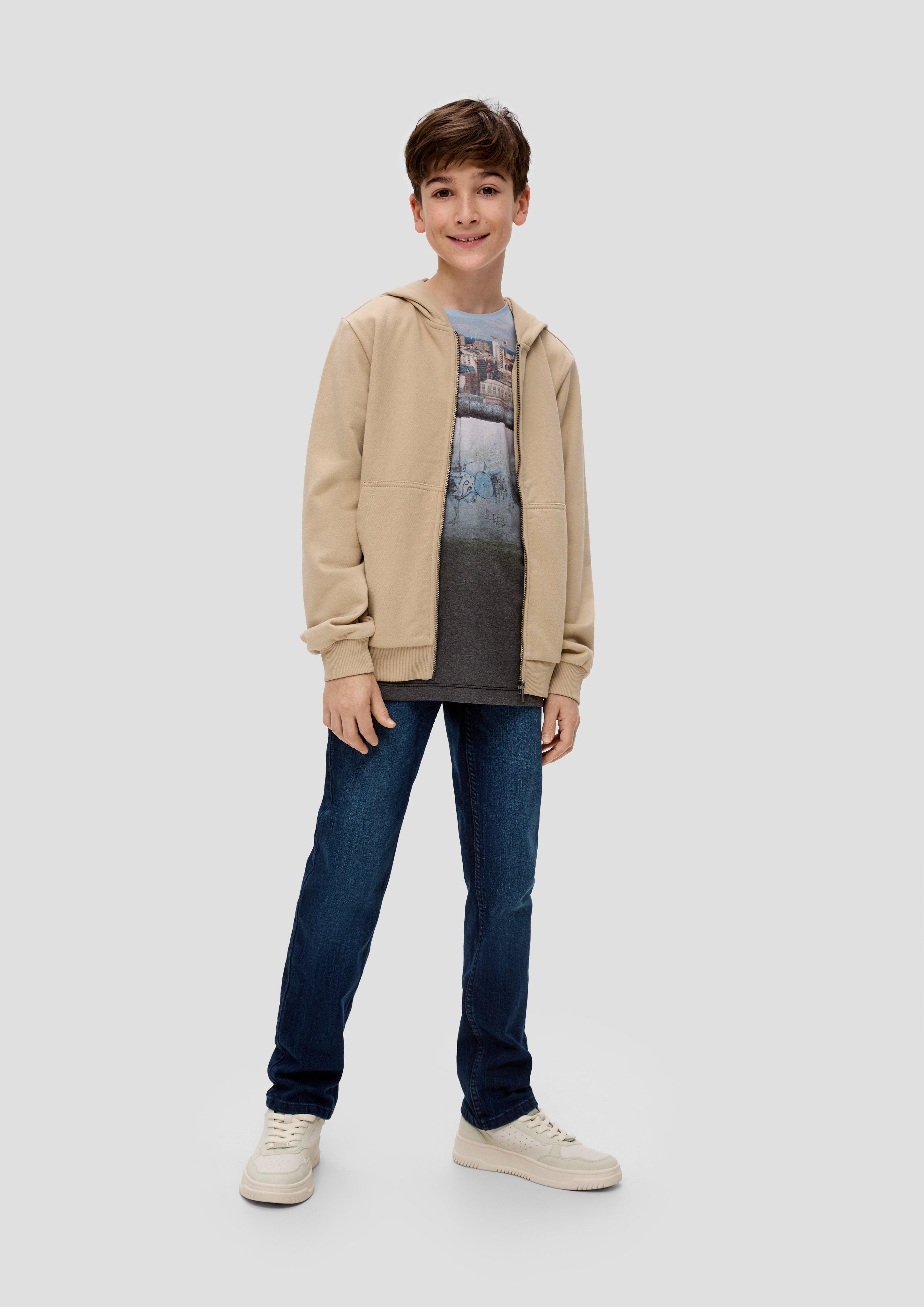 S.Oliver Boys' Sweat Jacket With Hood 92 5952 - Premium Quality
