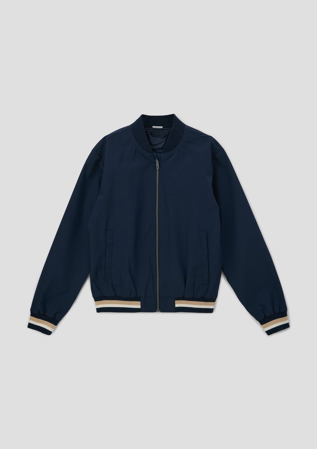 s.Oliver Bomber jacket with striped details and lightweight lining
