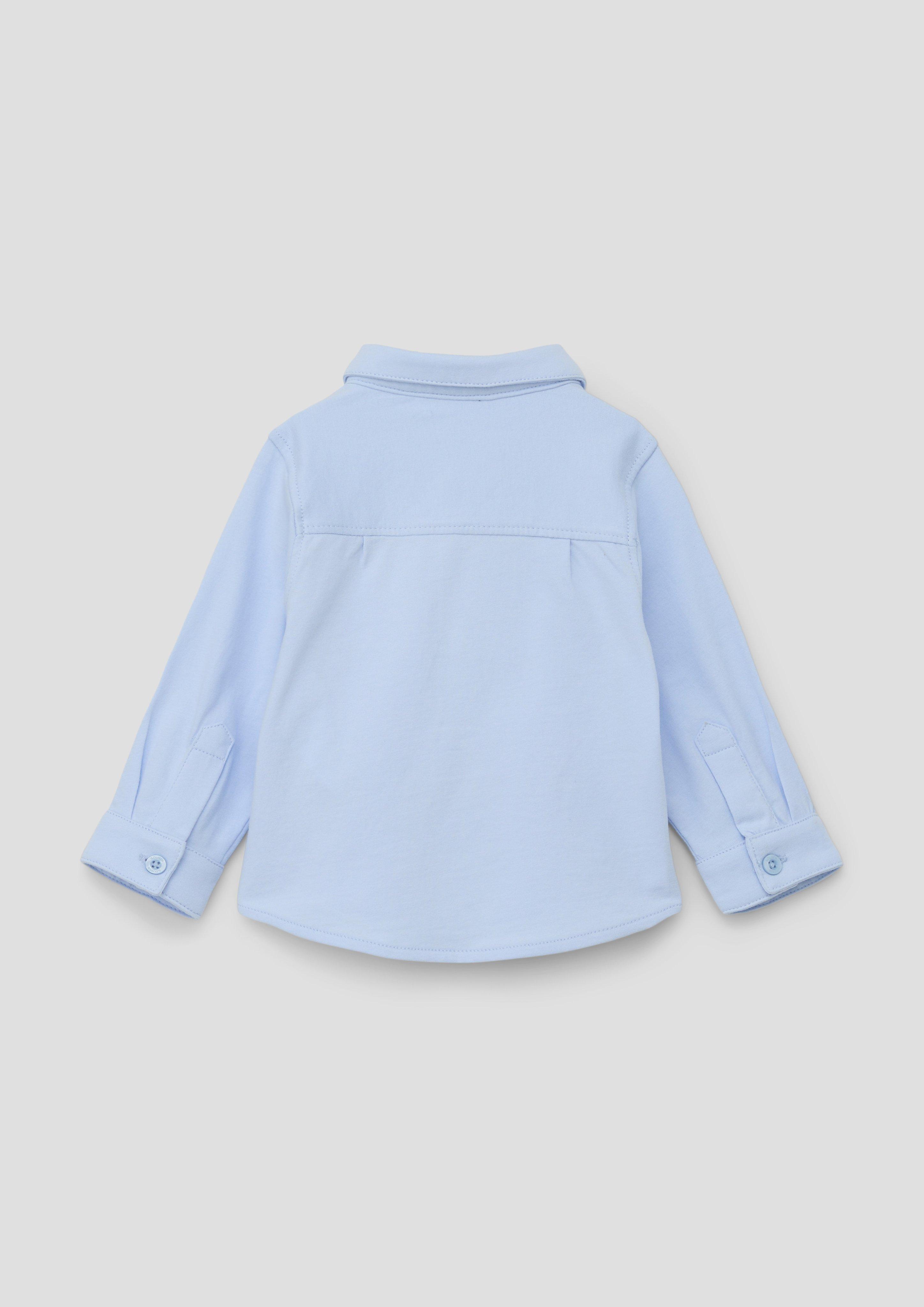 Shirt with a detachable bow - light blue | s.Oliver