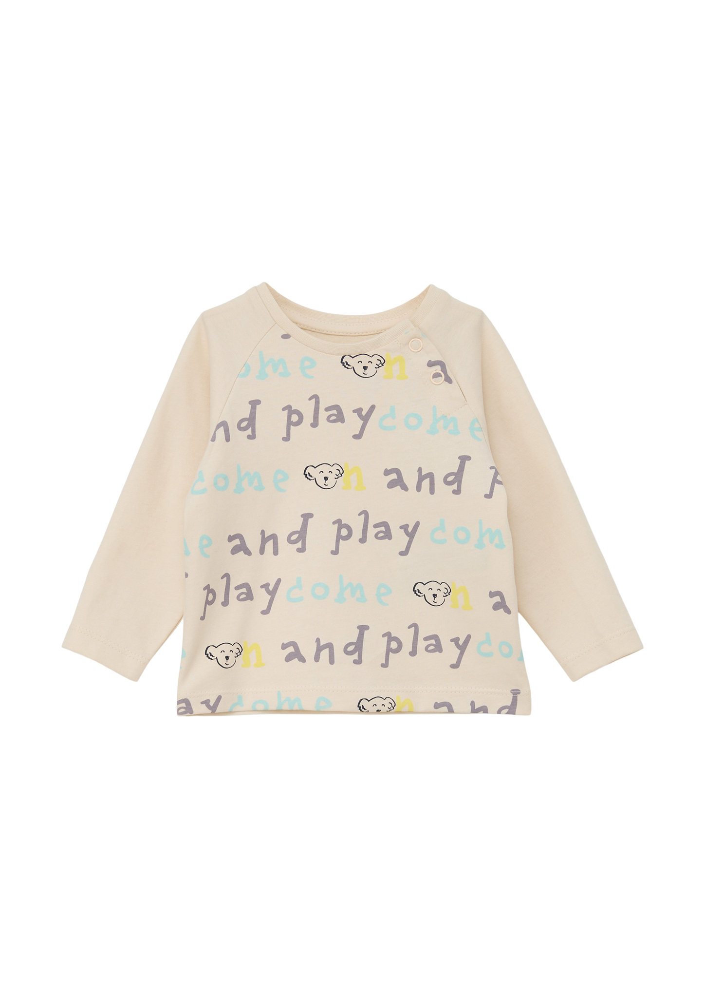 s.Oliver - Longsleeve mit Grafikprint, Babys, Beige