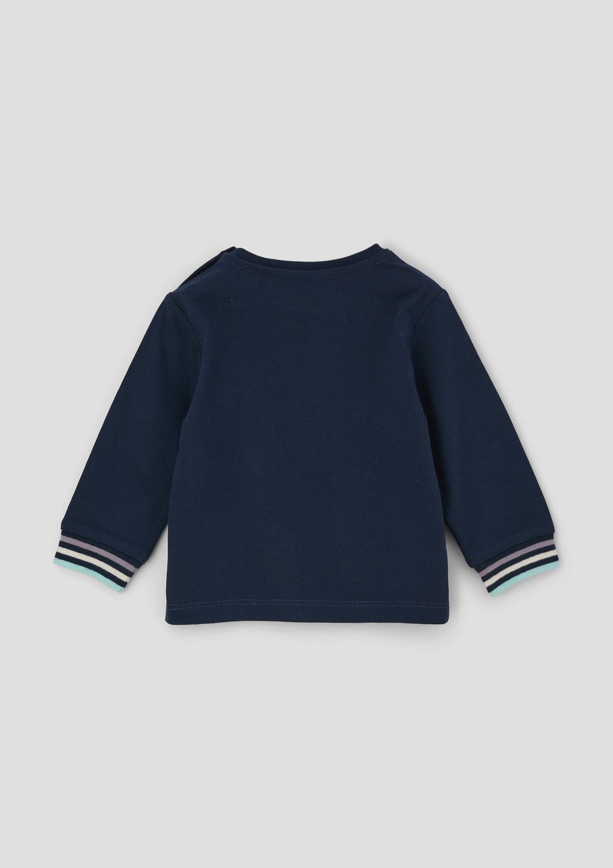 s.Oliver Long sleeve top with a kangaroo pocket