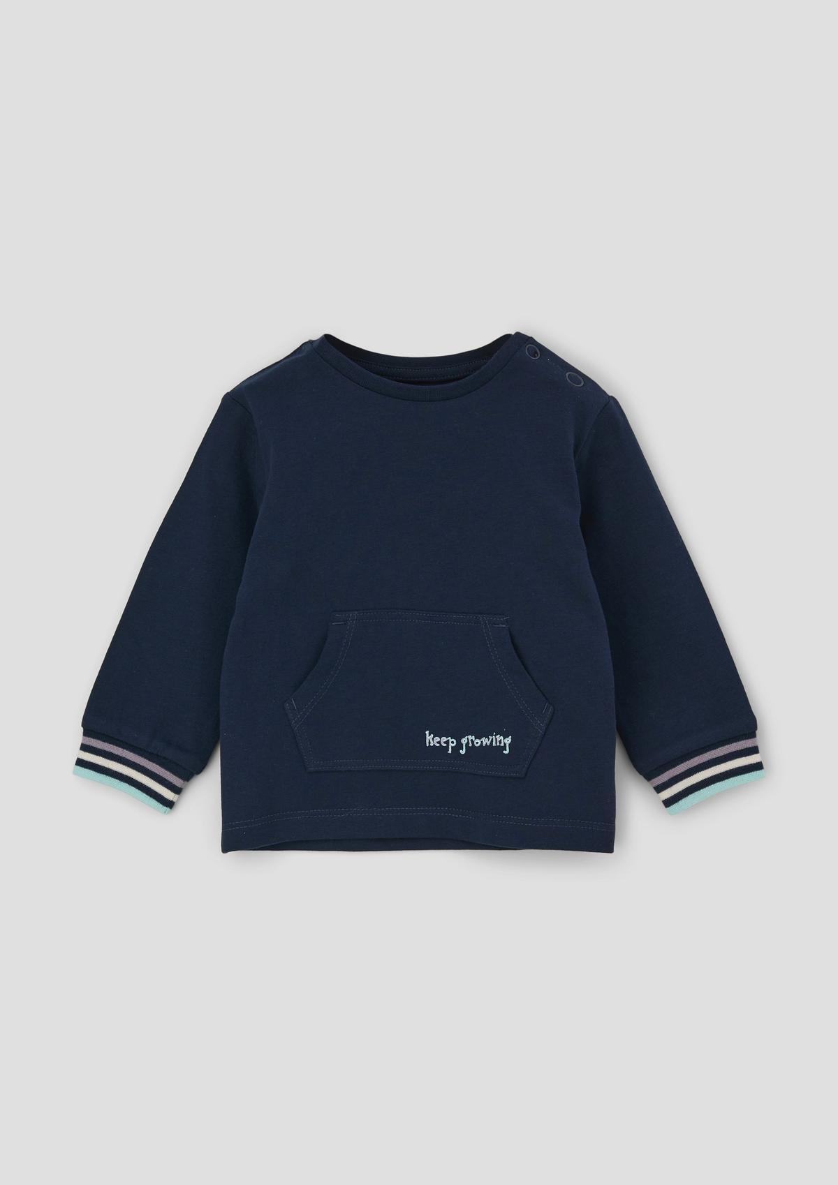 s.Oliver Long sleeve top with a kangaroo pocket