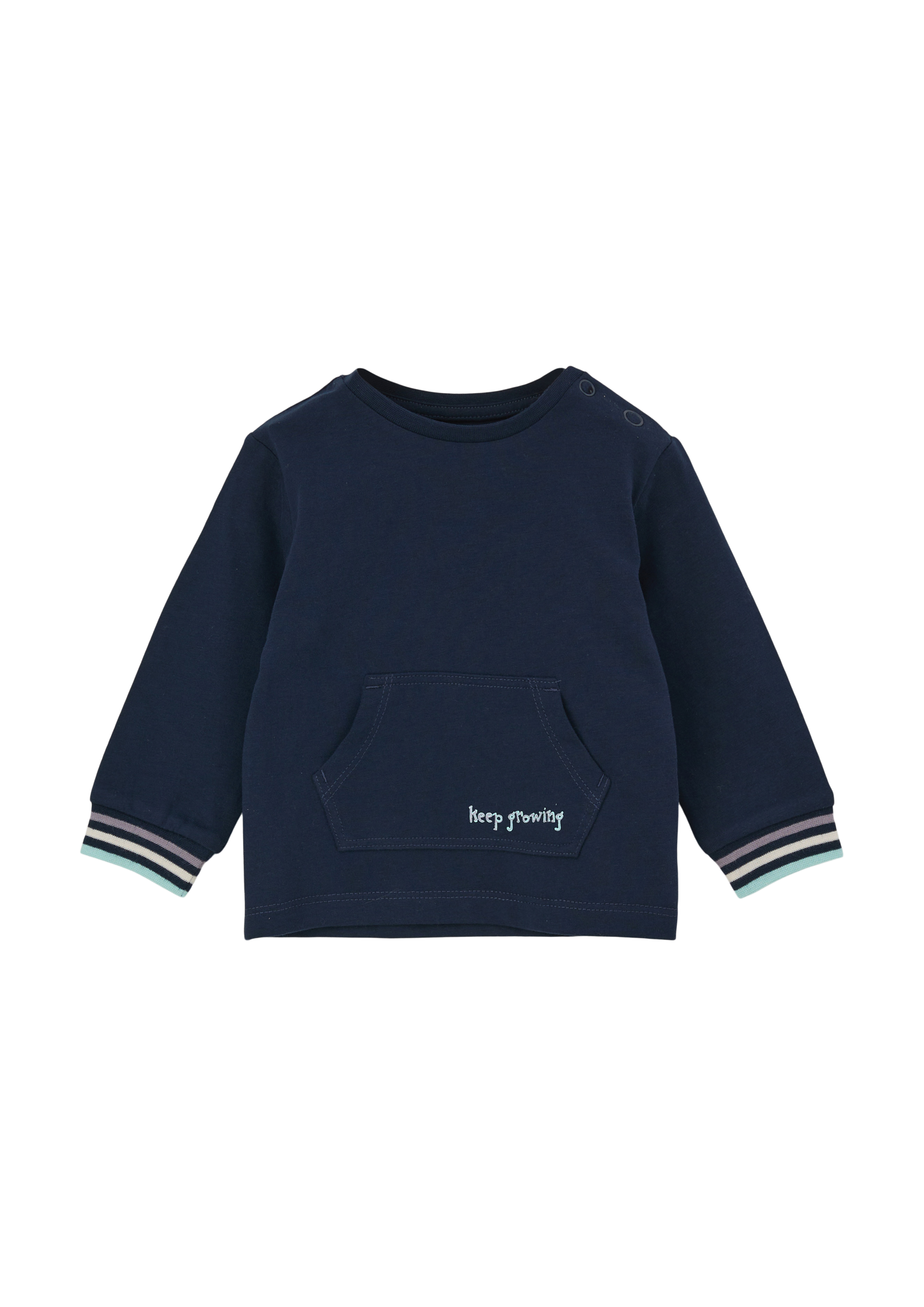 s.Oliver - Longsleeve mit Kängurutasche, Babys, blau