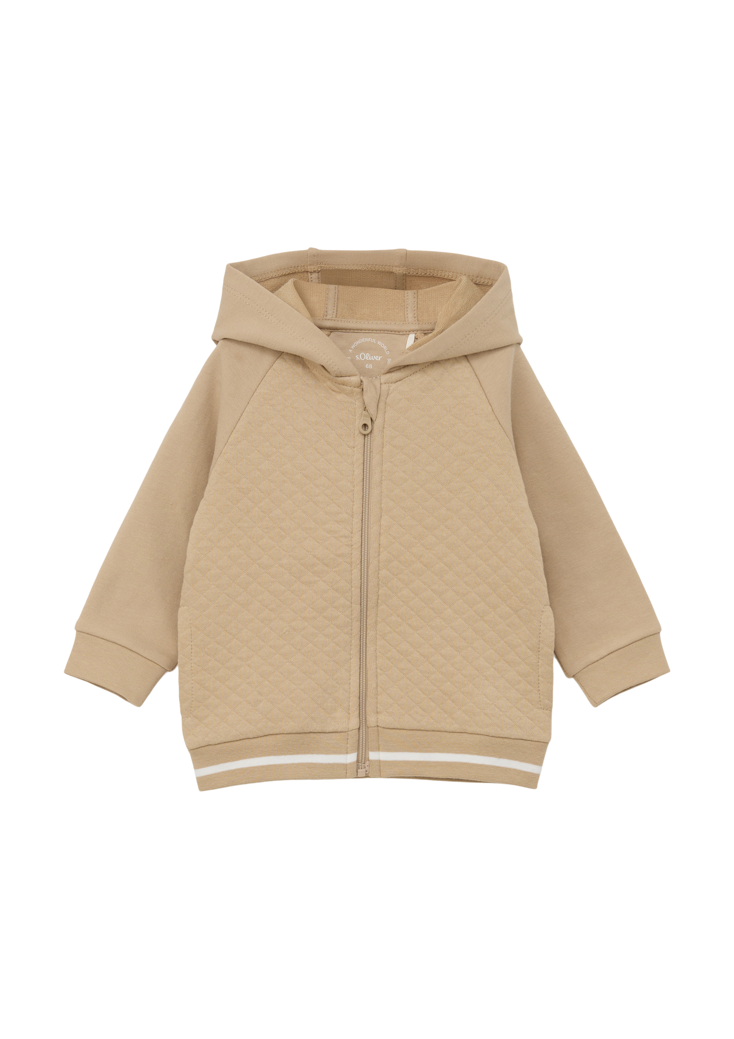 s.Oliver - Sweatjacke mit Steppung, Babys, Beige