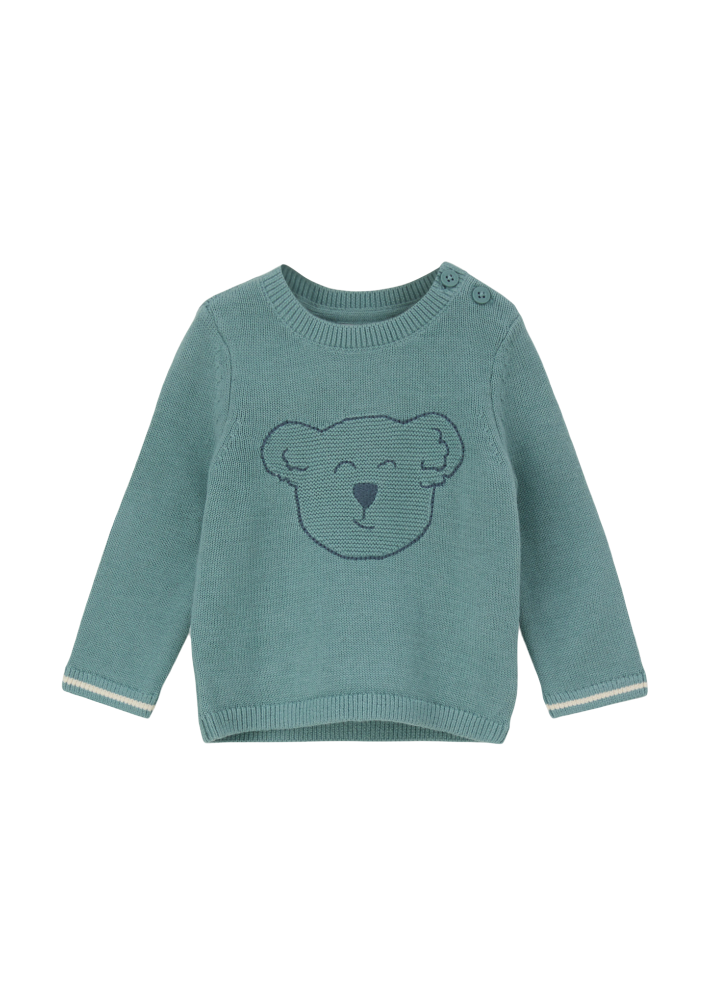 s.Oliver - Strickpullover aus Baumwollmix, Babys, Blau