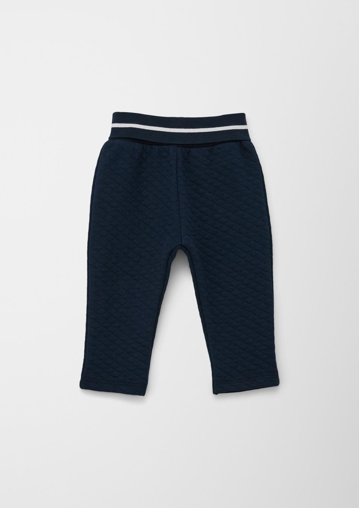 s.Oliver Tracksuit bottoms with a quilted texture