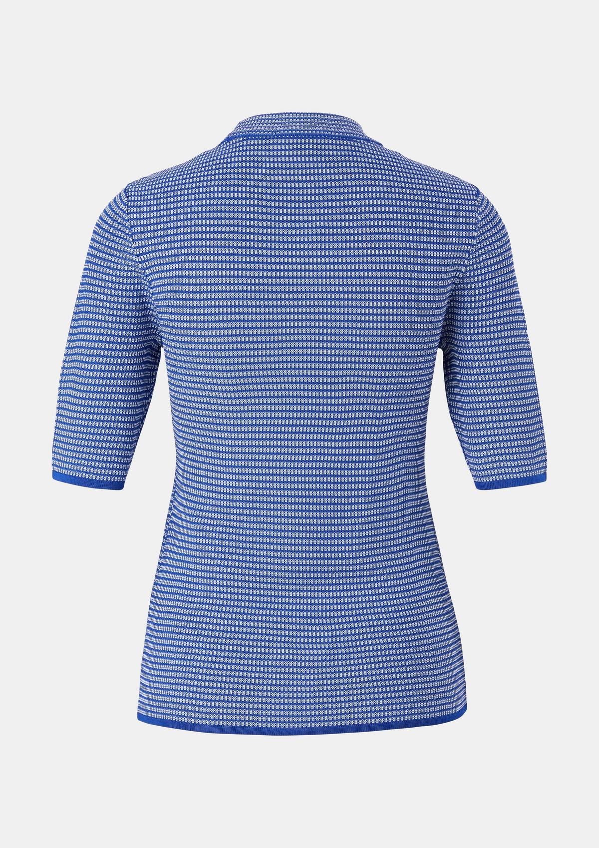 comma Short sleeve fine knit jumper with a patterned texture