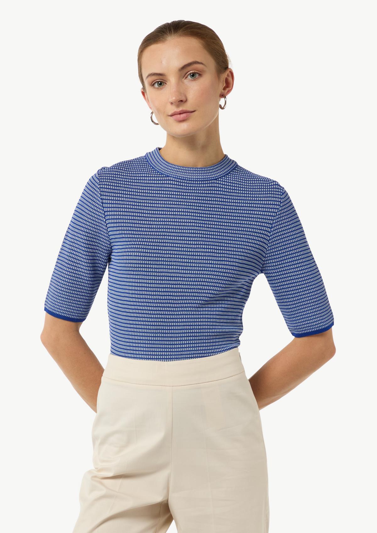 CFT.sleeve multi JK/stripe dolman knit