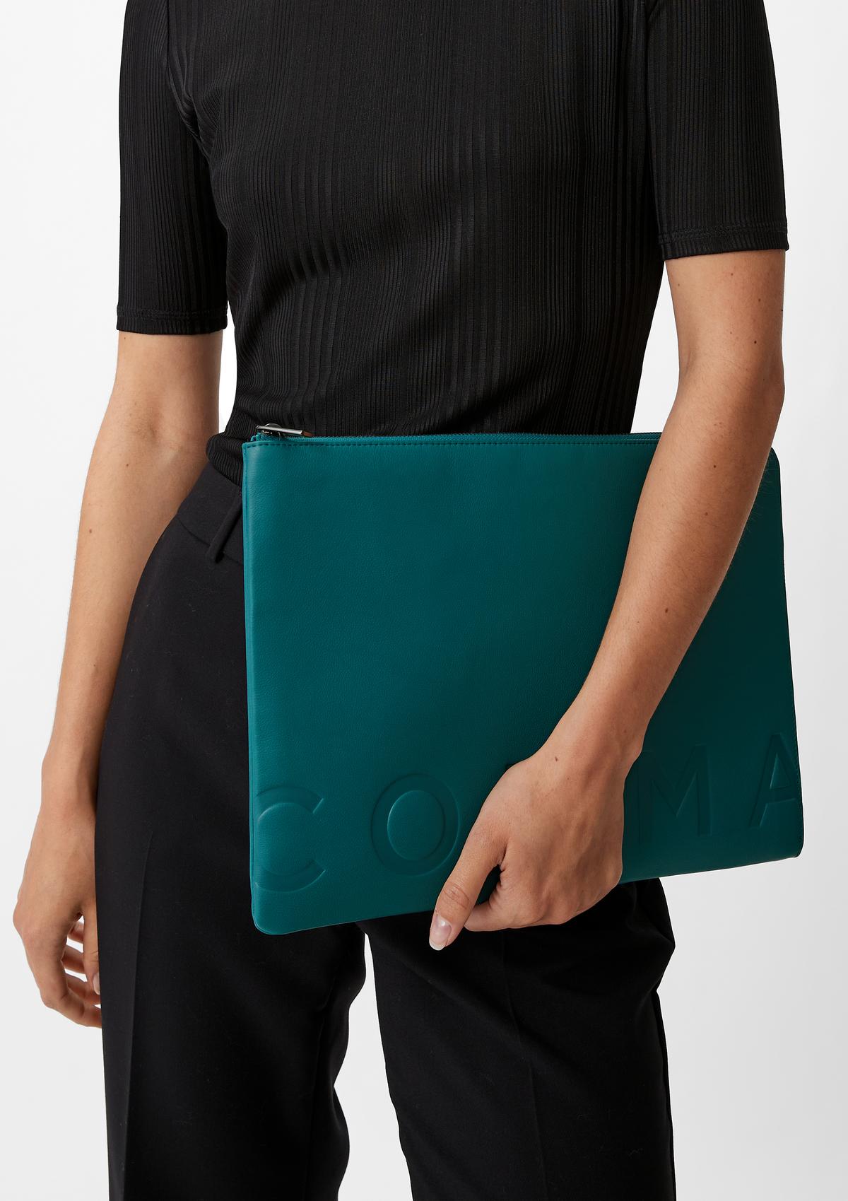 comma Hochwertige Laptop-Tasche aus Leder