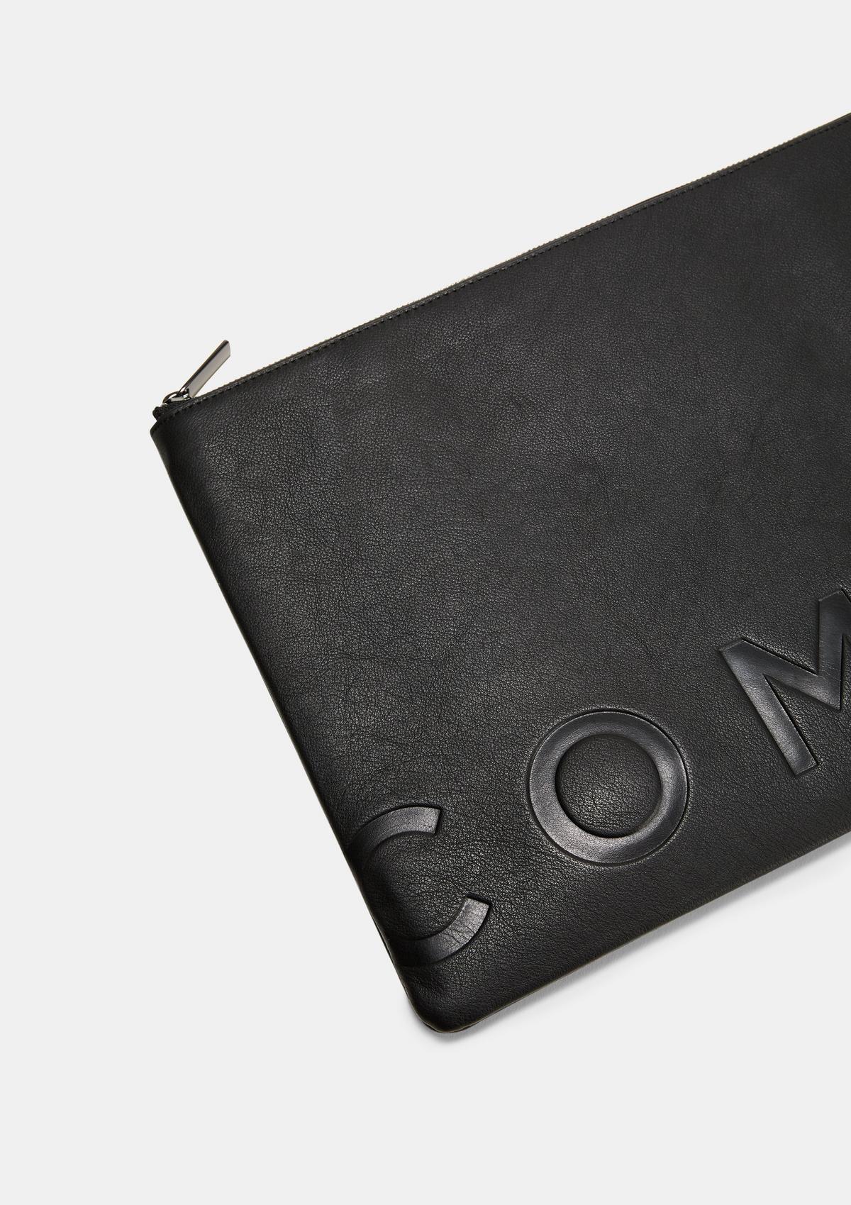 comma Hochwertige Laptop-Tasche aus Leder