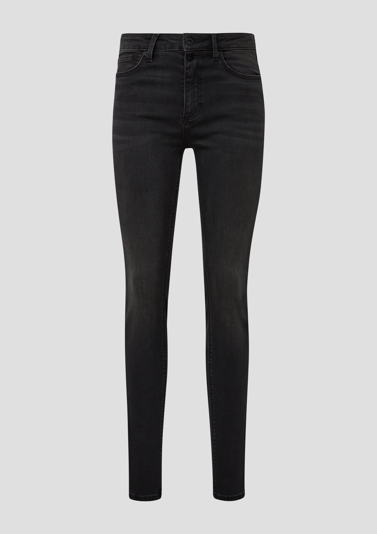 s.Oliver Jeans hlače Sadie / kroj Skinny Fit / High Rise / oprijete hlačnice/ 2 gumba