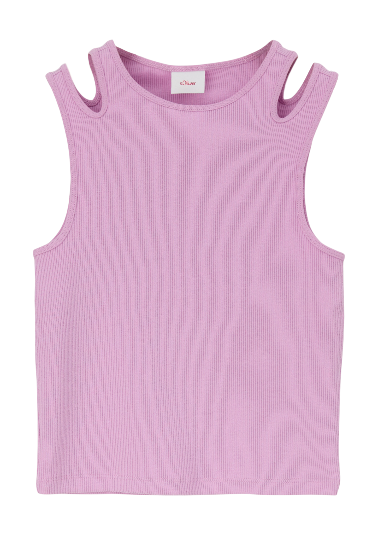 s.Oliver - Tank-Top aus Baumwollstretch, Mädchen, Rosa