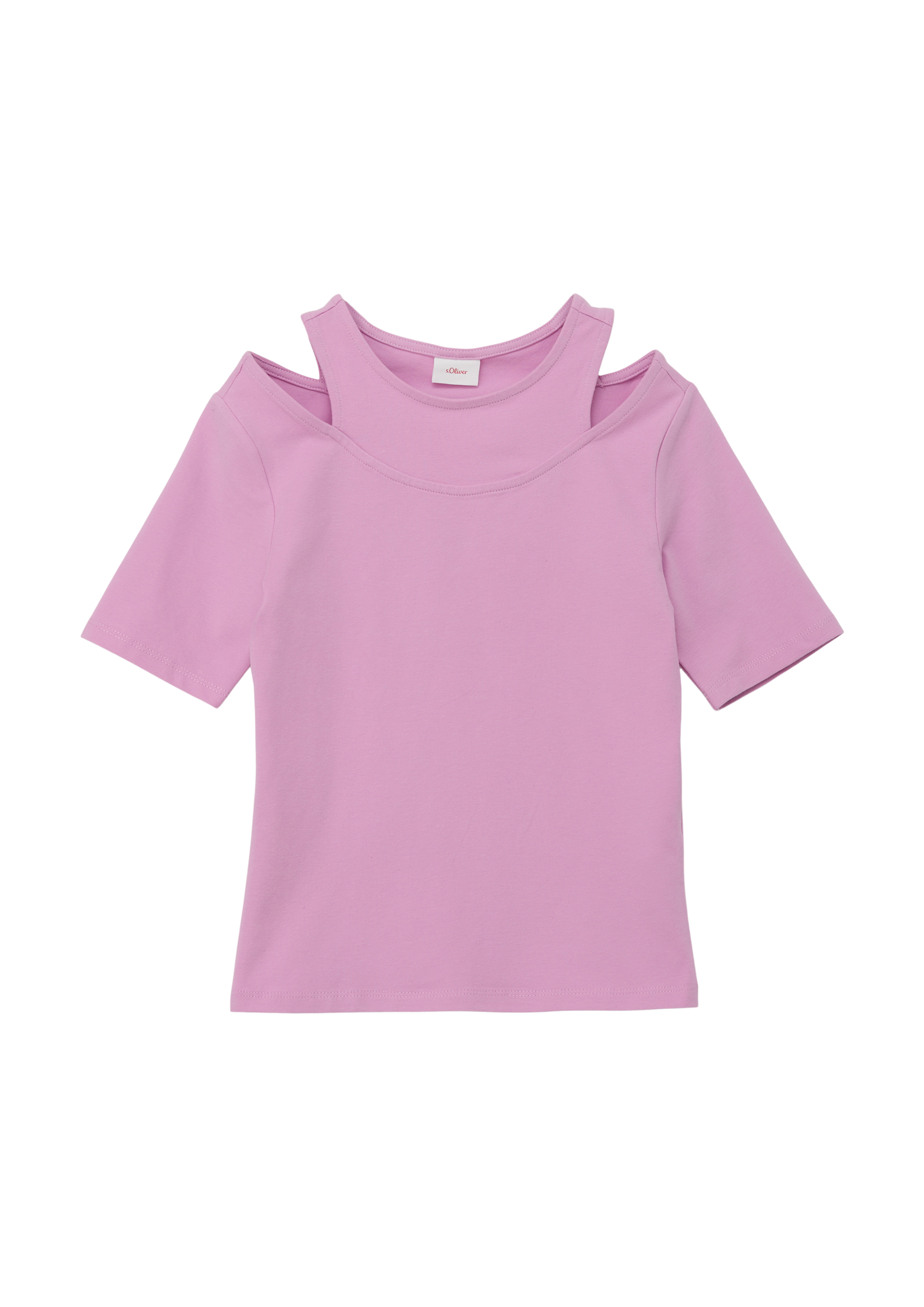 s.Oliver - T-Shirt im Slim Fit, Mädchen, Rosa