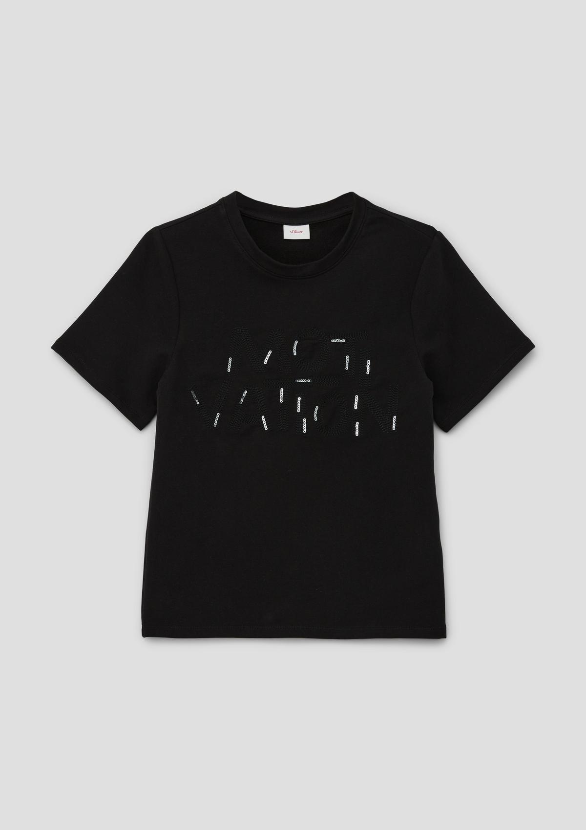 s.Oliver T-Shirt mit Pailletten-Details