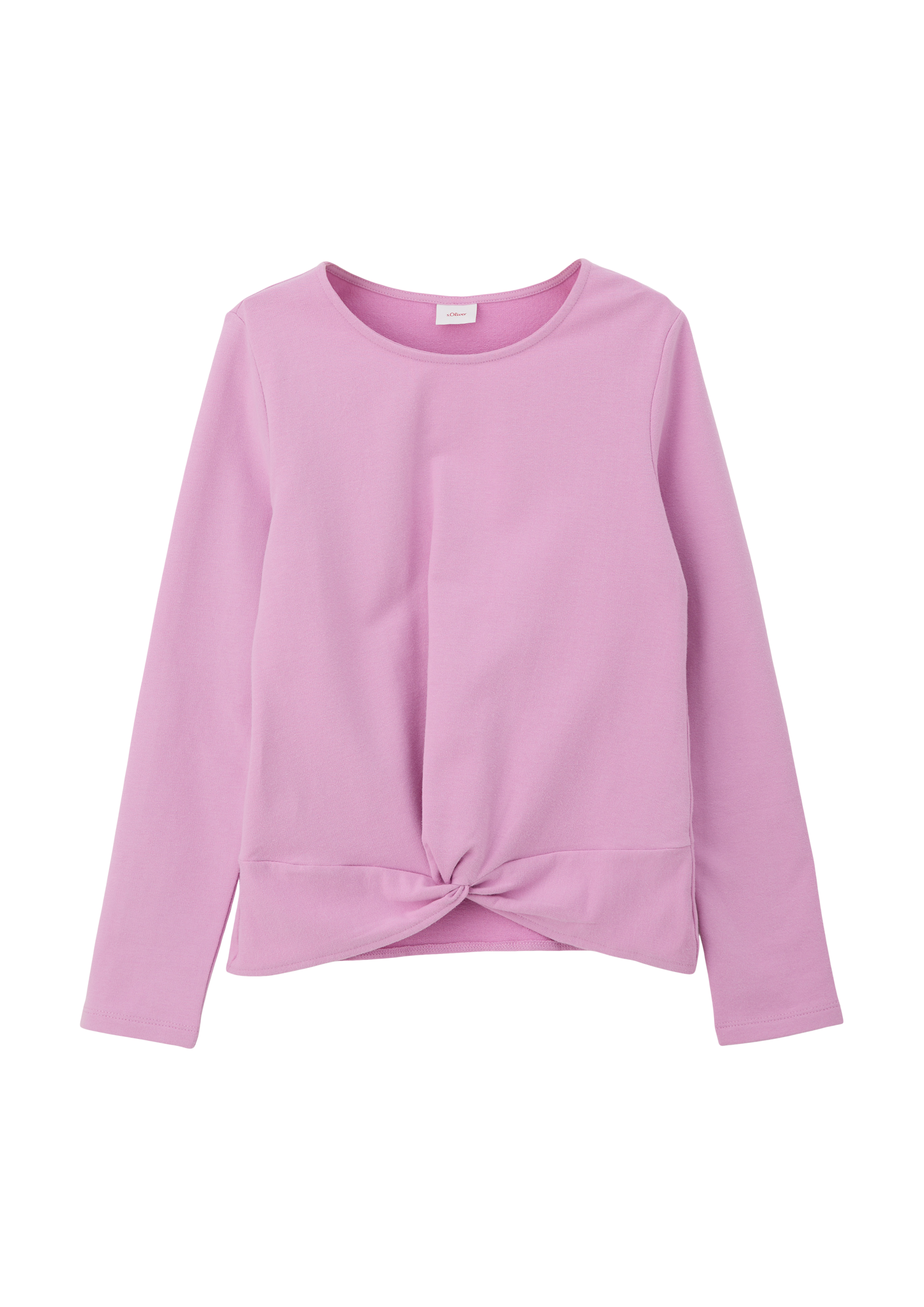 s.Oliver - Longsleeve mir Knoten-Detail, Mädchen, Rosa