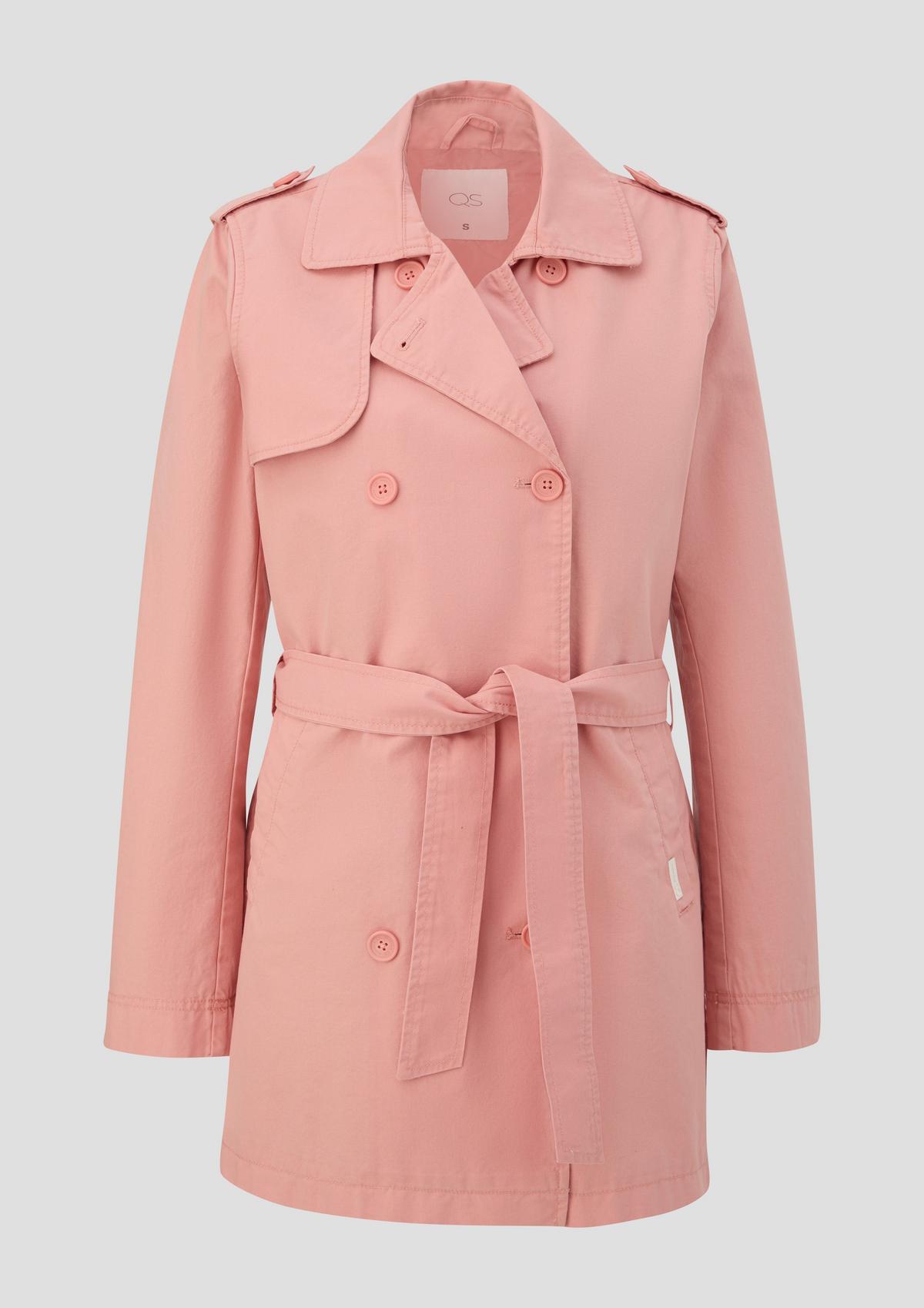 s.Oliver Trench coat with a tie-around belt